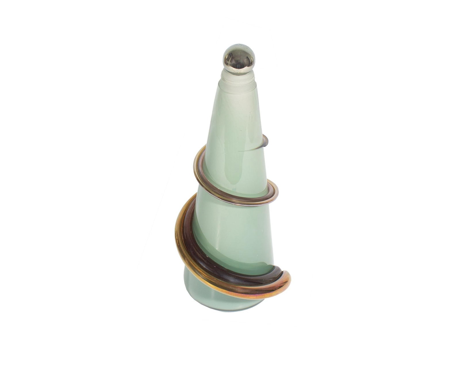 Eric Bladholm Art Glass Decanter Bottle - 2