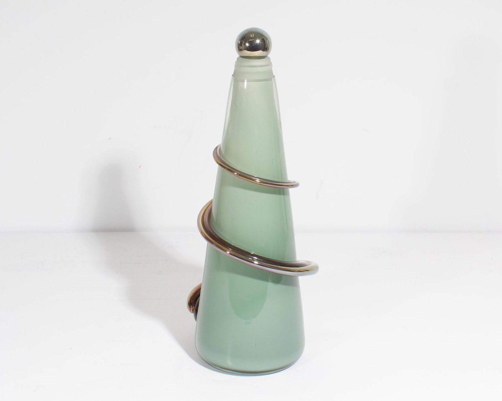 Eric Bladholm Art Glass Decanter Bottle - 3