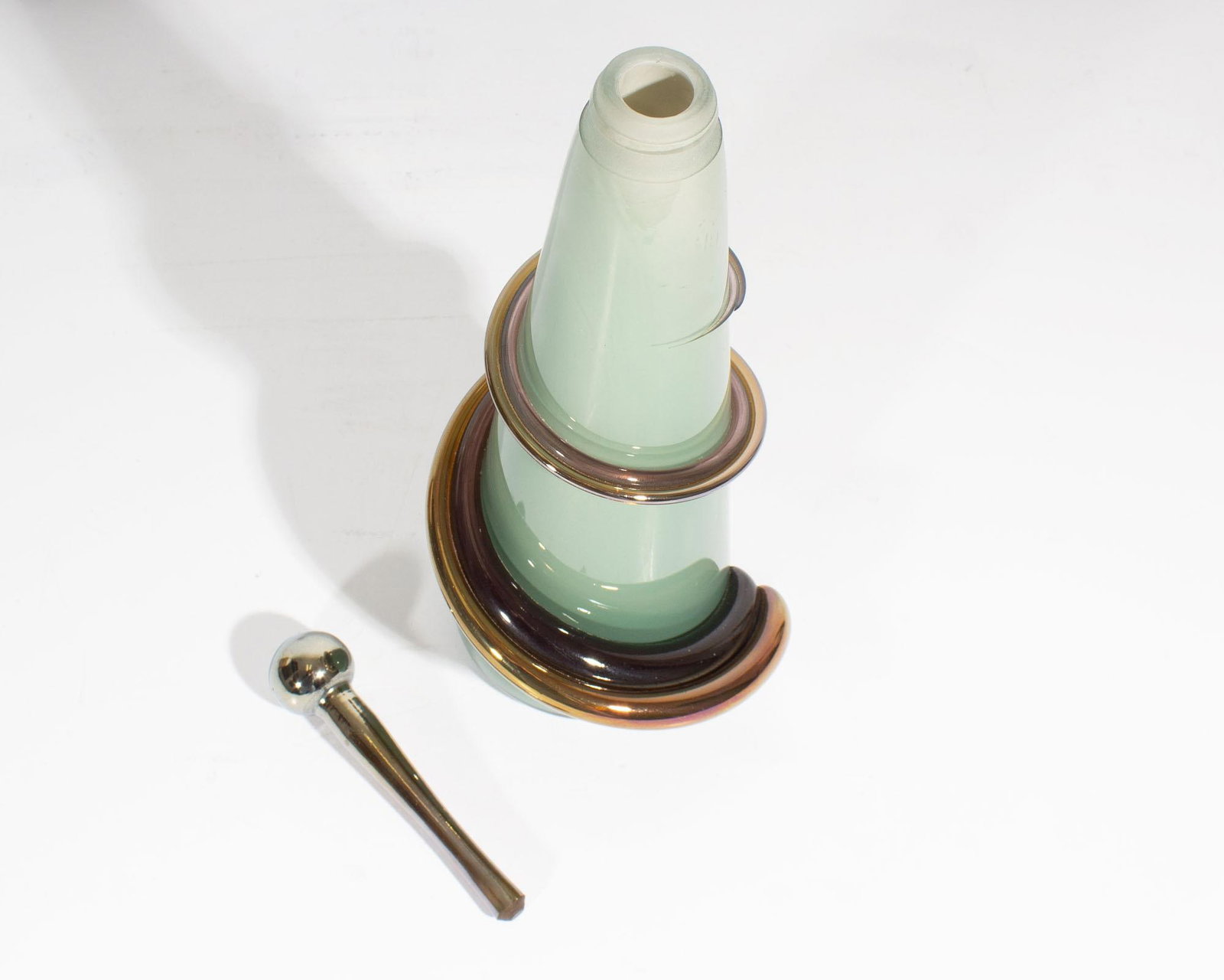 Eric Bladholm Art Glass Decanter Bottle - 4