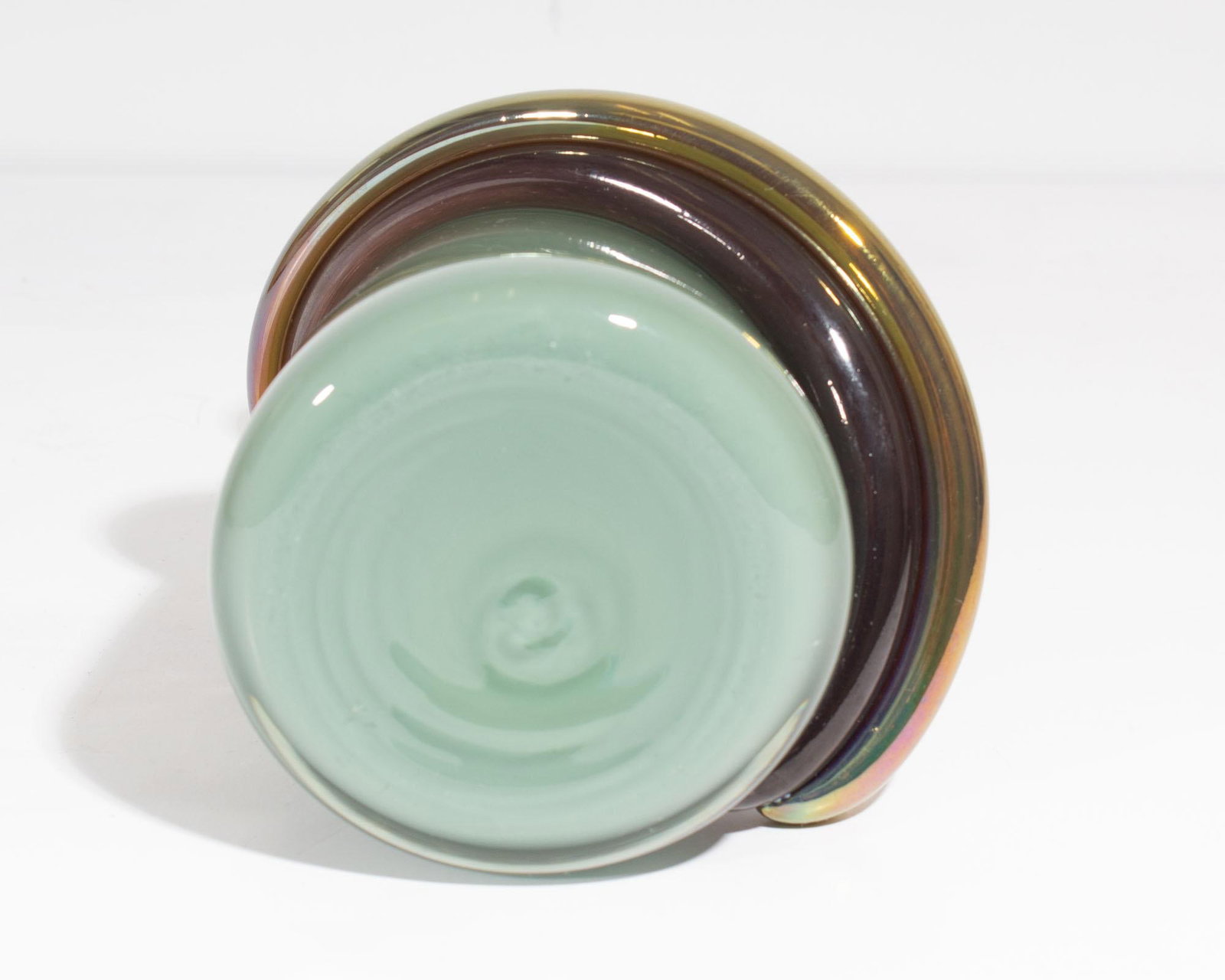 Eric Bladholm Art Glass Decanter Bottle - 6