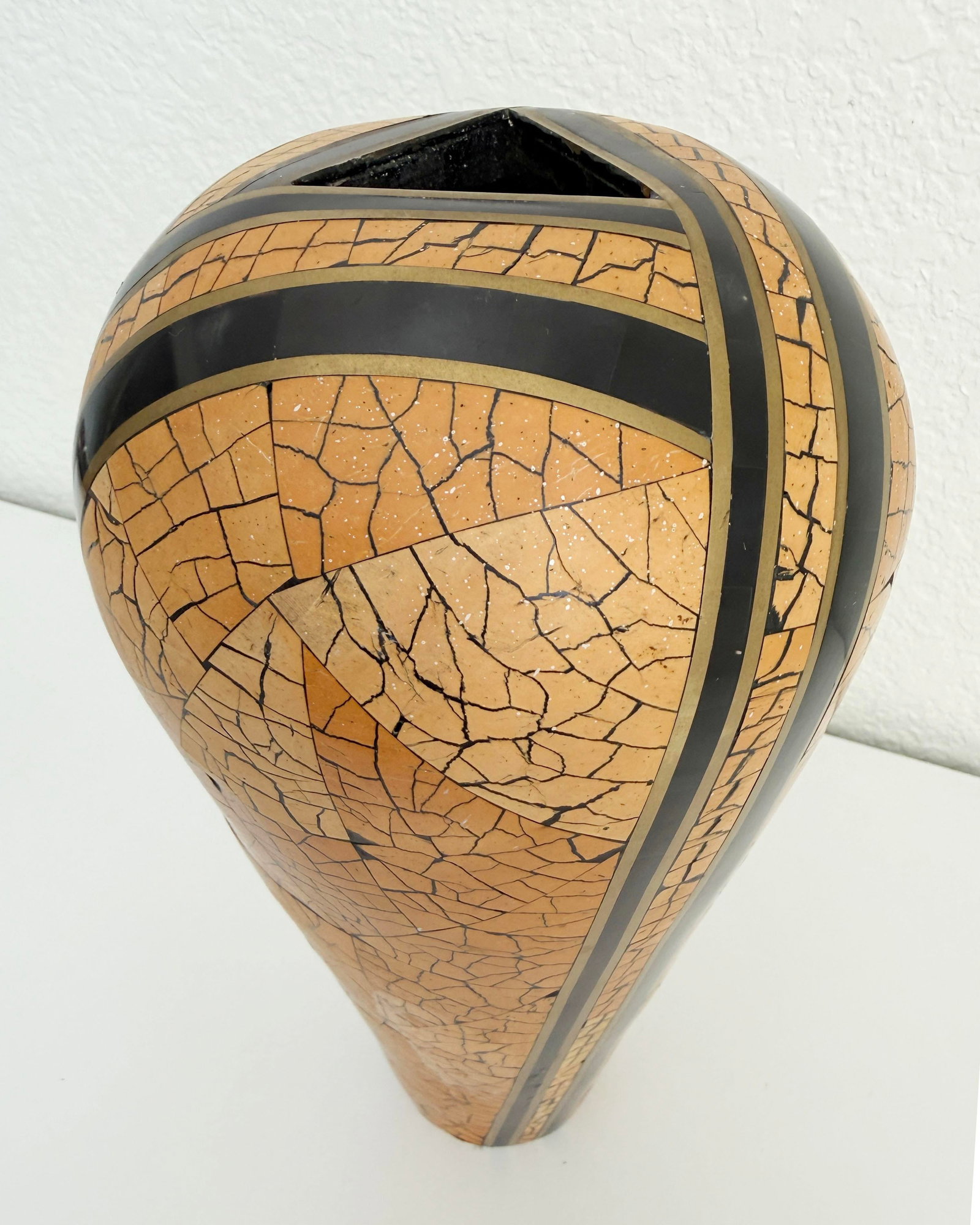 Art Deco Revival Tessellated Vase - 3