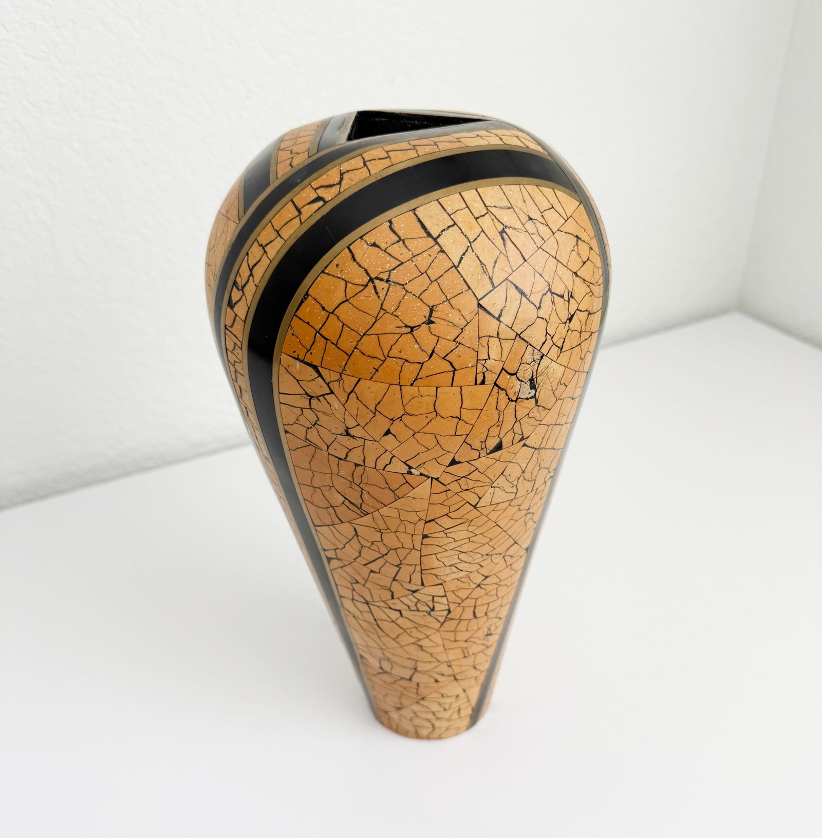 Art Deco Revival Tessellated Vase - 9