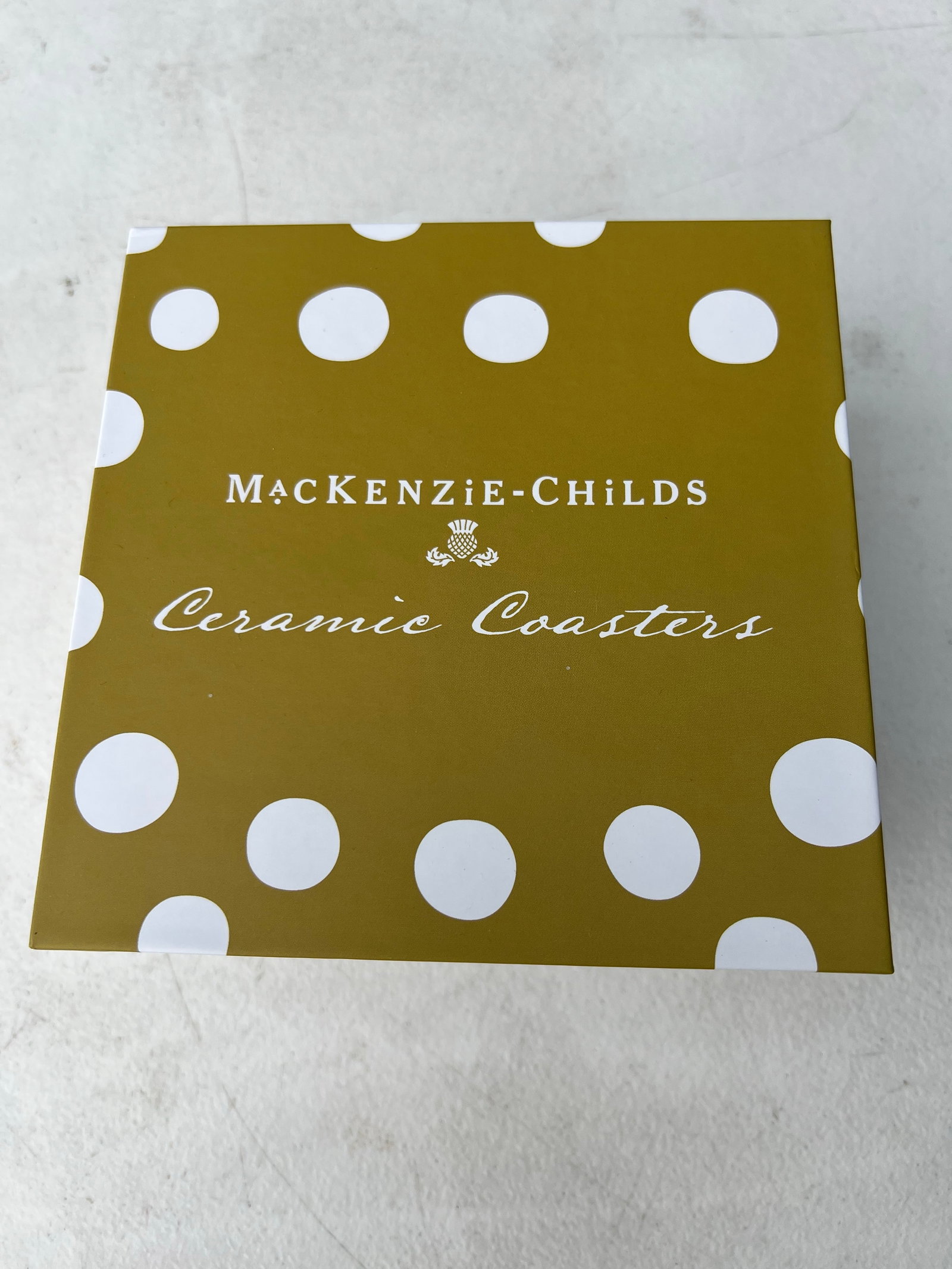 Late 20th Century Mackenzie-Childs Queen Bee Coasters Ceramic Trivet Coasters - Set of 4 - 2