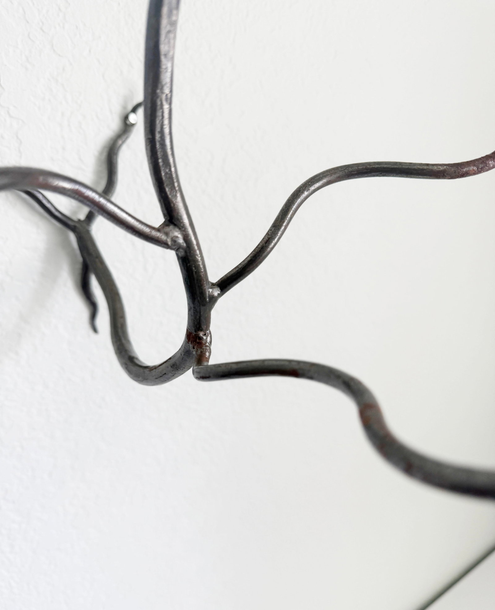 Hand-Forged Metal Wall Sconce Candelabra - 6