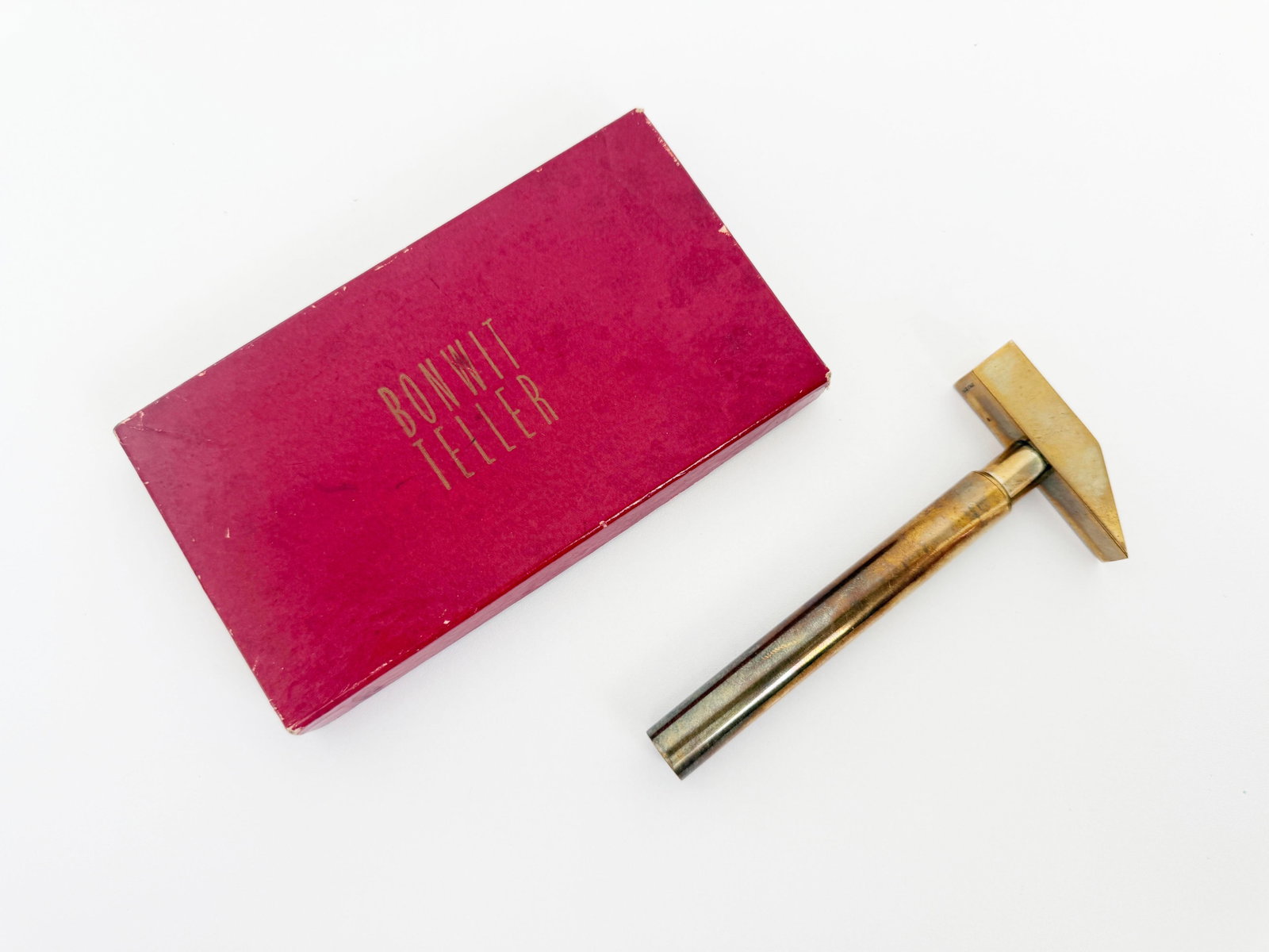 1970s Modernist Italian Brass Hammer Corkscrew, Bonwit Teller - 3