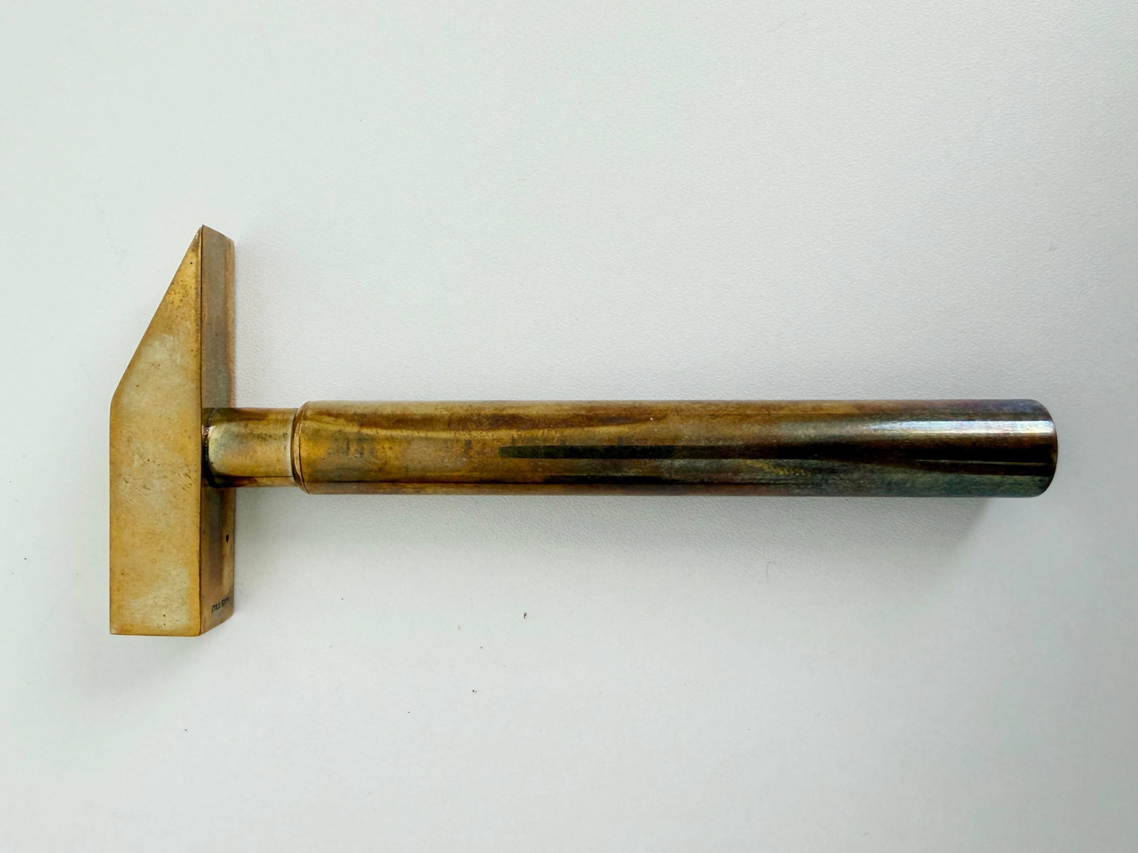 1970s Modernist Italian Brass Hammer Corkscrew, Bonwit Teller - 8