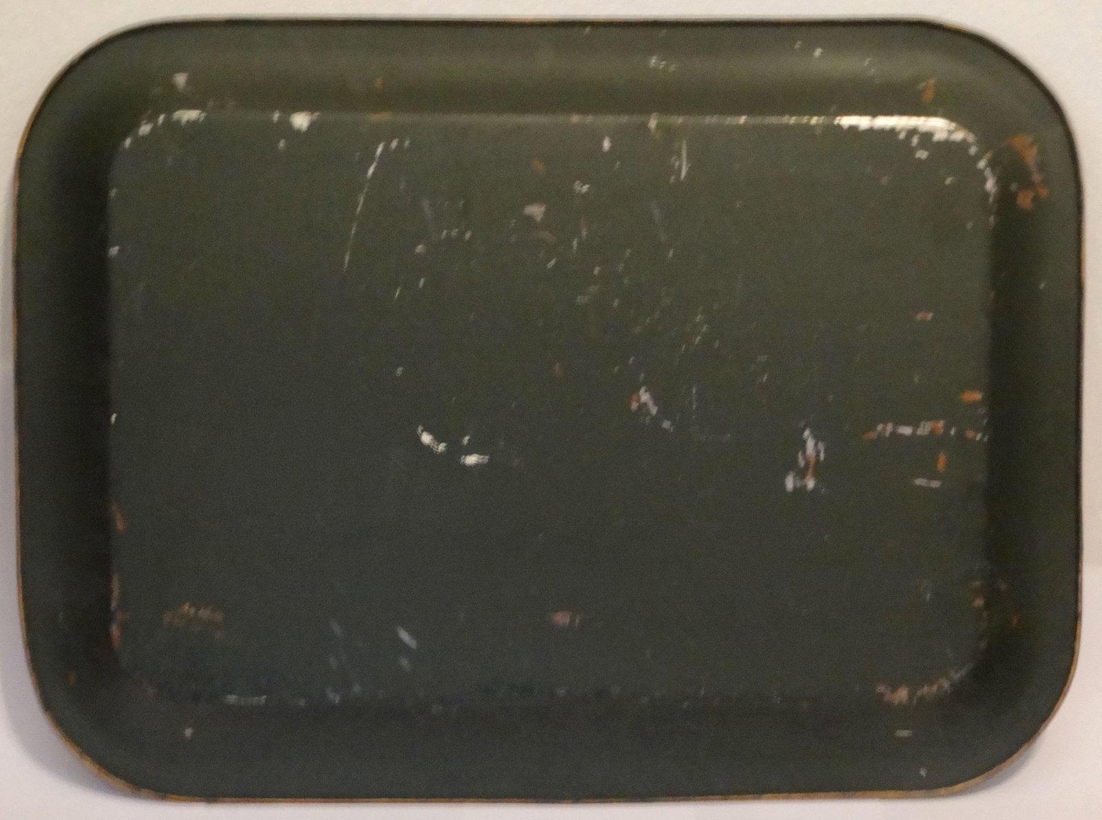 Statement Size Hand Painted Gilt Toleware Tray 28 Inches - 8