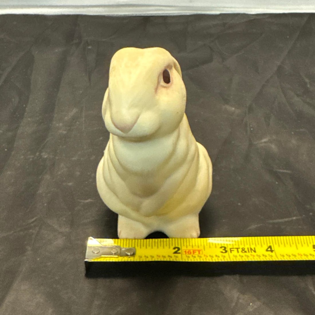 Cybis Bunny Figurines Mr Snowball & Bon Bon Bisque Porcelain Rabbit Set 1981 VTG - 11