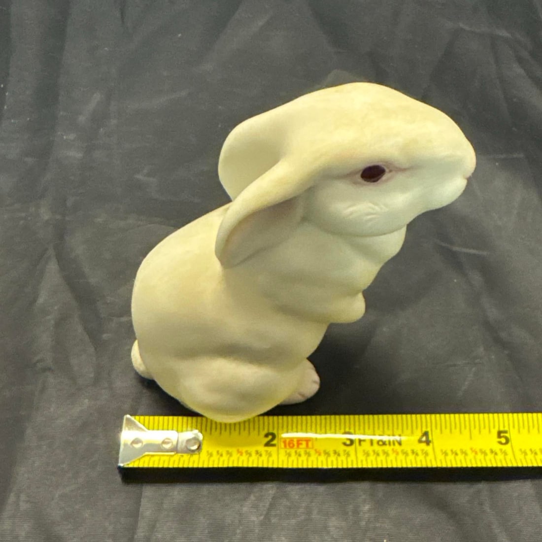 Cybis Bunny Figurines Mr Snowball & Bon Bon Bisque Porcelain Rabbit Set 1981 VTG - 12
