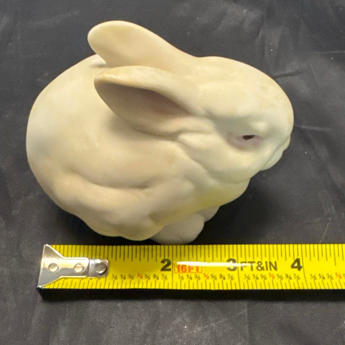Cybis Bunny Figurines Mr Snowball & Bon Bon Bisque Porcelain Rabbit Set 1981 VTG - 7