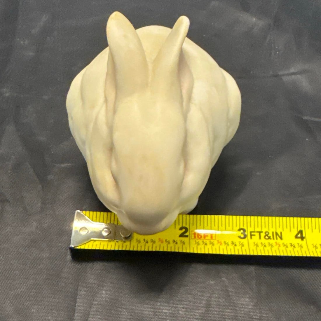 Cybis Bunny Figurines Mr Snowball & Bon Bon Bisque Porcelain Rabbit Set 1981 VTG - 8