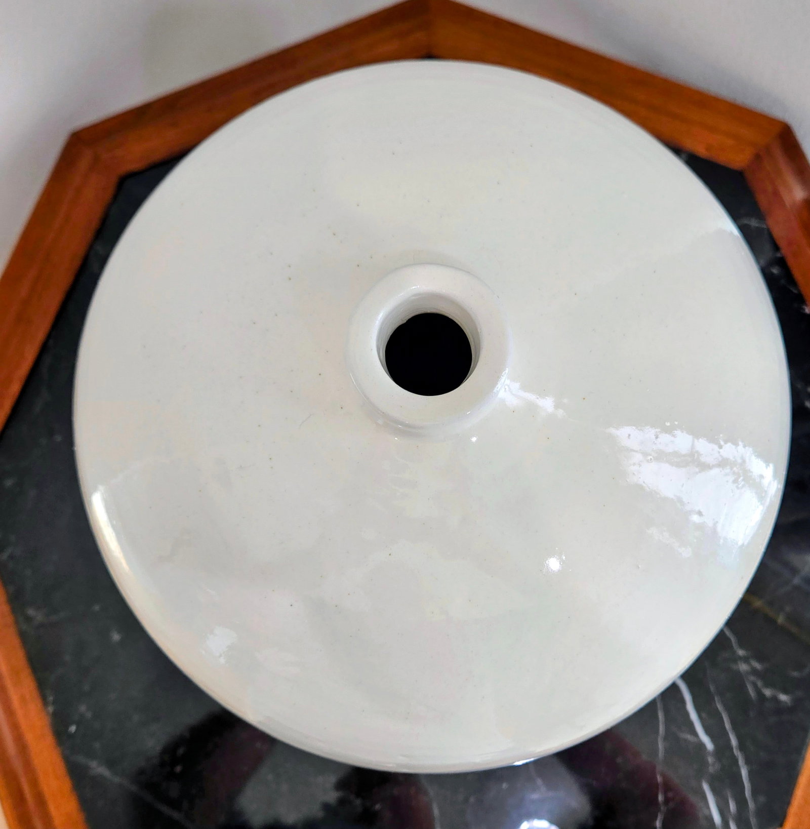 Late 20th Century White Glazed Meiping-Form Lidded Studio Pottery Vase, Oversized - 5