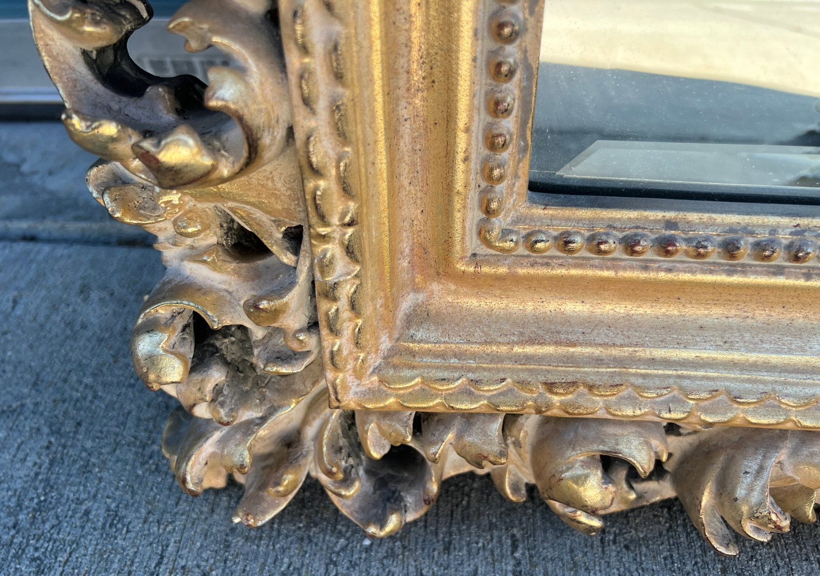 Vintage Florentine Style Shell & Acanthus Leaf Mirror - 11