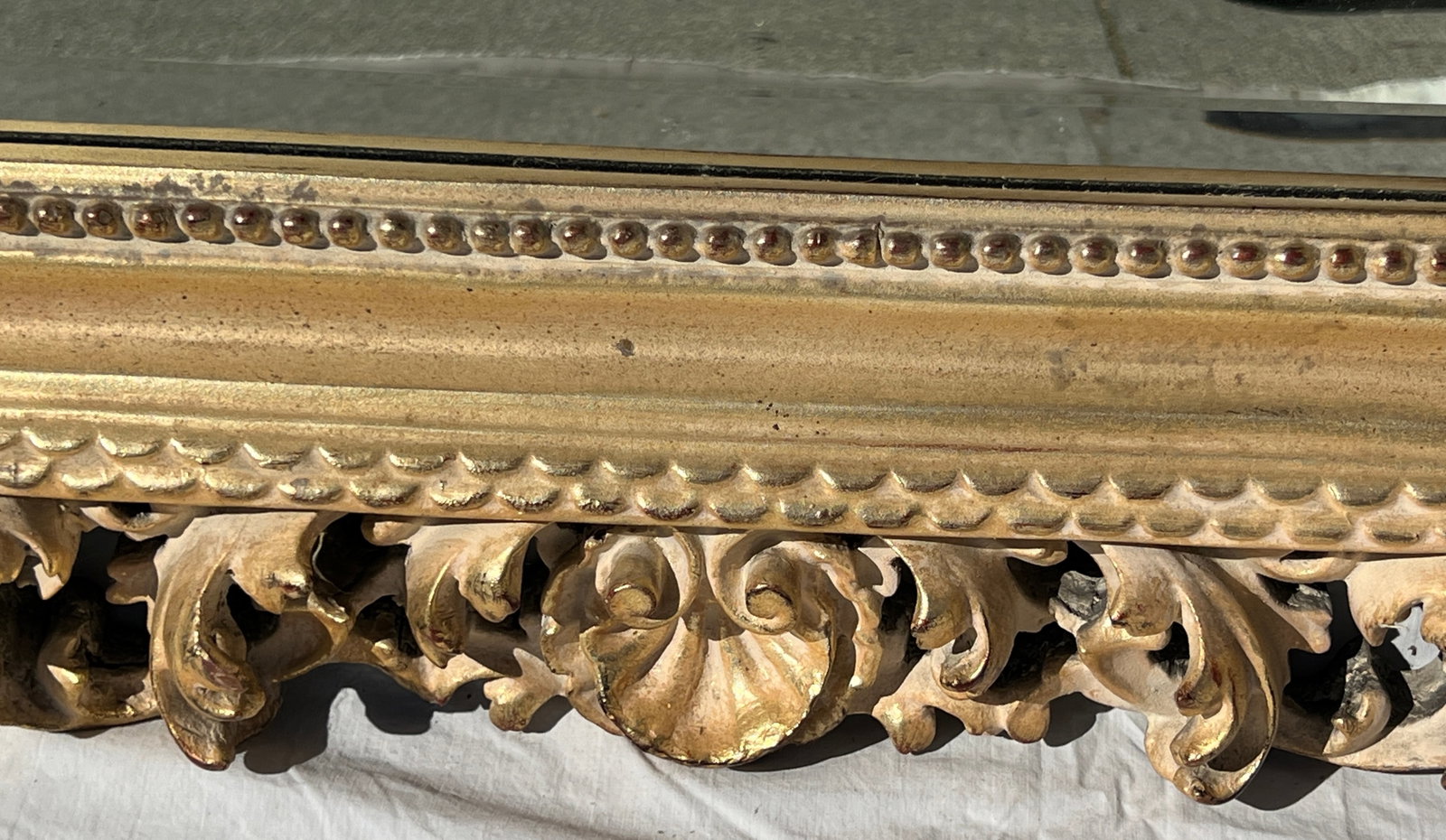 Vintage Florentine Style Shell & Acanthus Leaf Mirror - 13