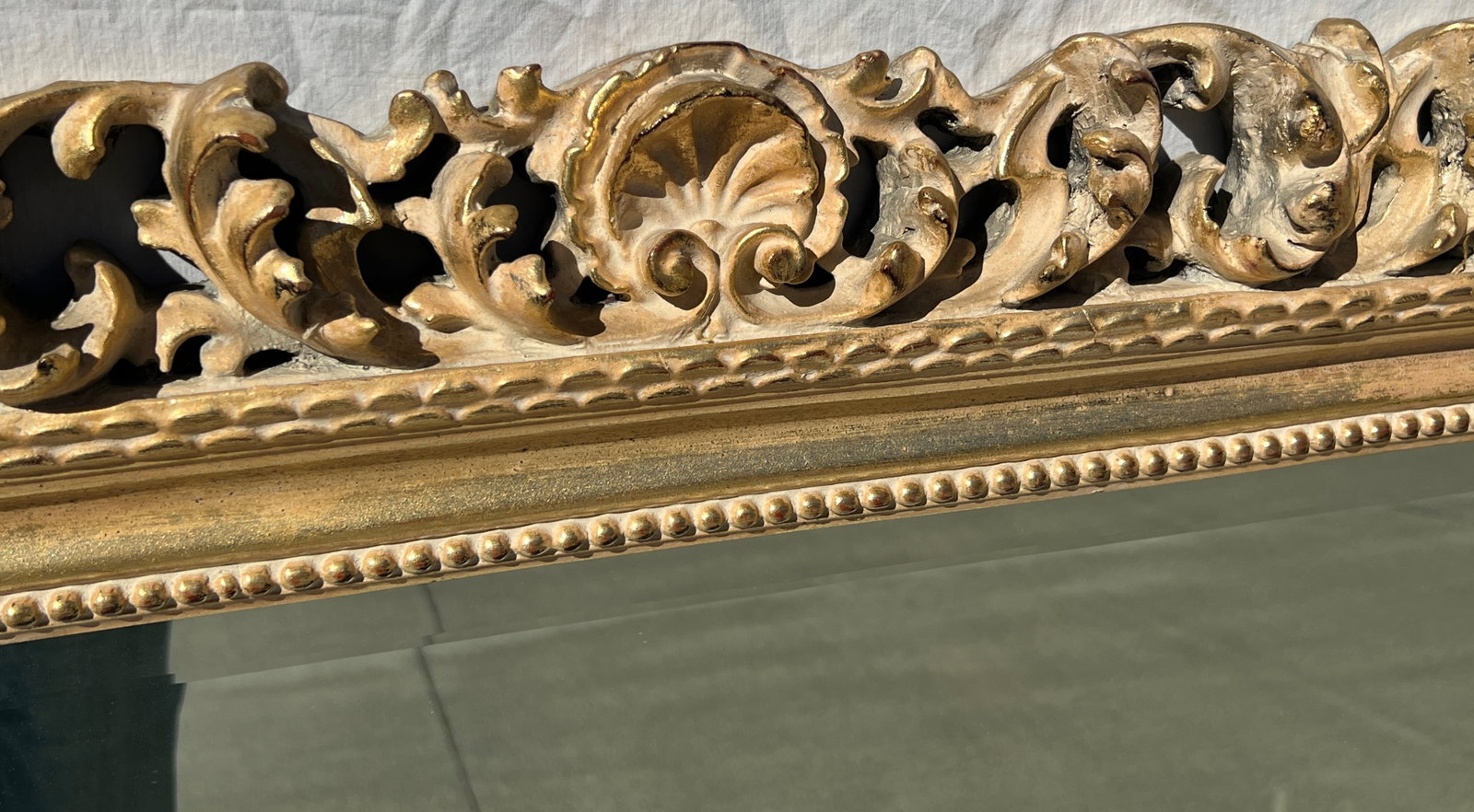 Vintage Florentine Style Shell & Acanthus Leaf Mirror - 14