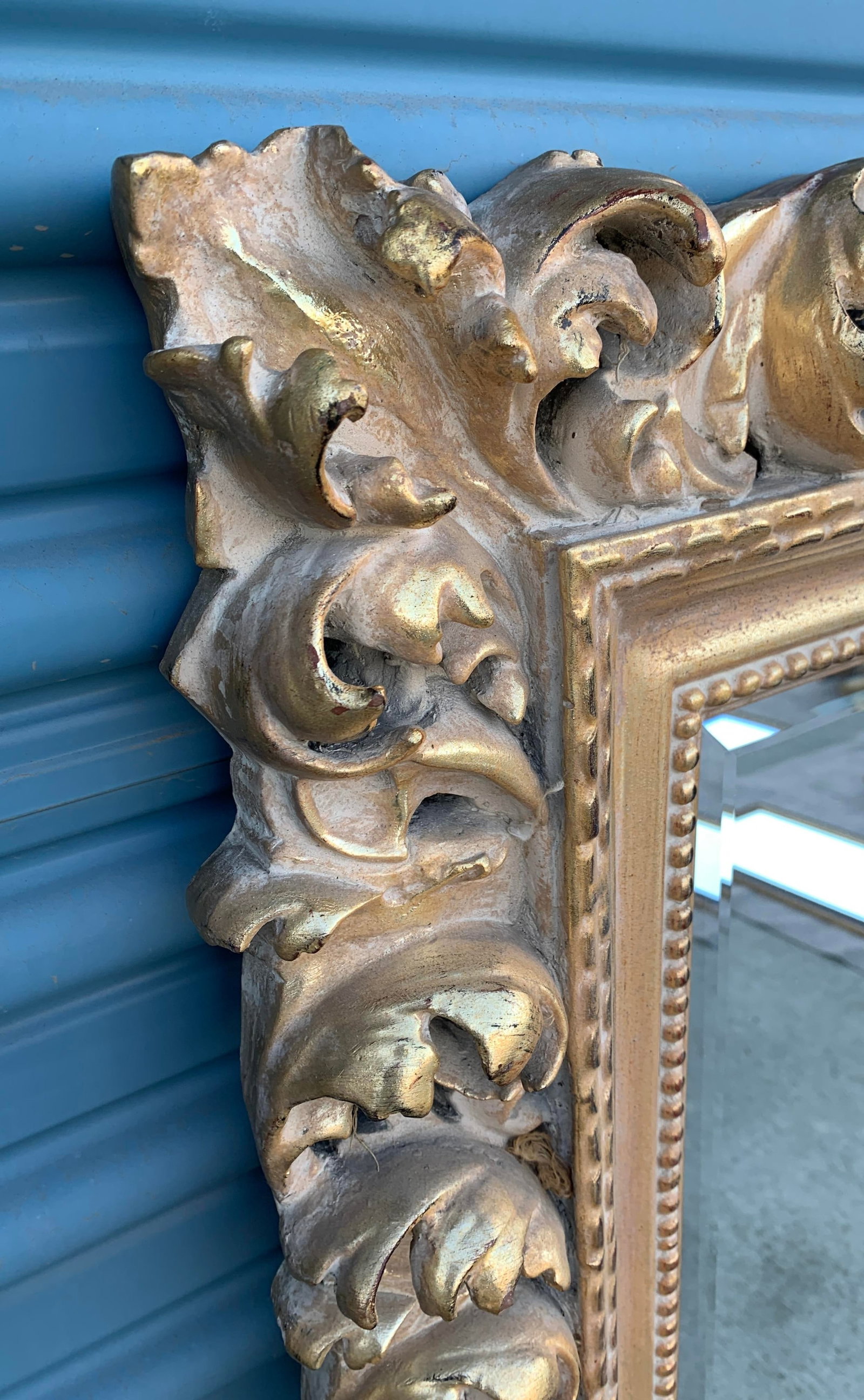 Vintage Florentine Style Shell & Acanthus Leaf Mirror - 6