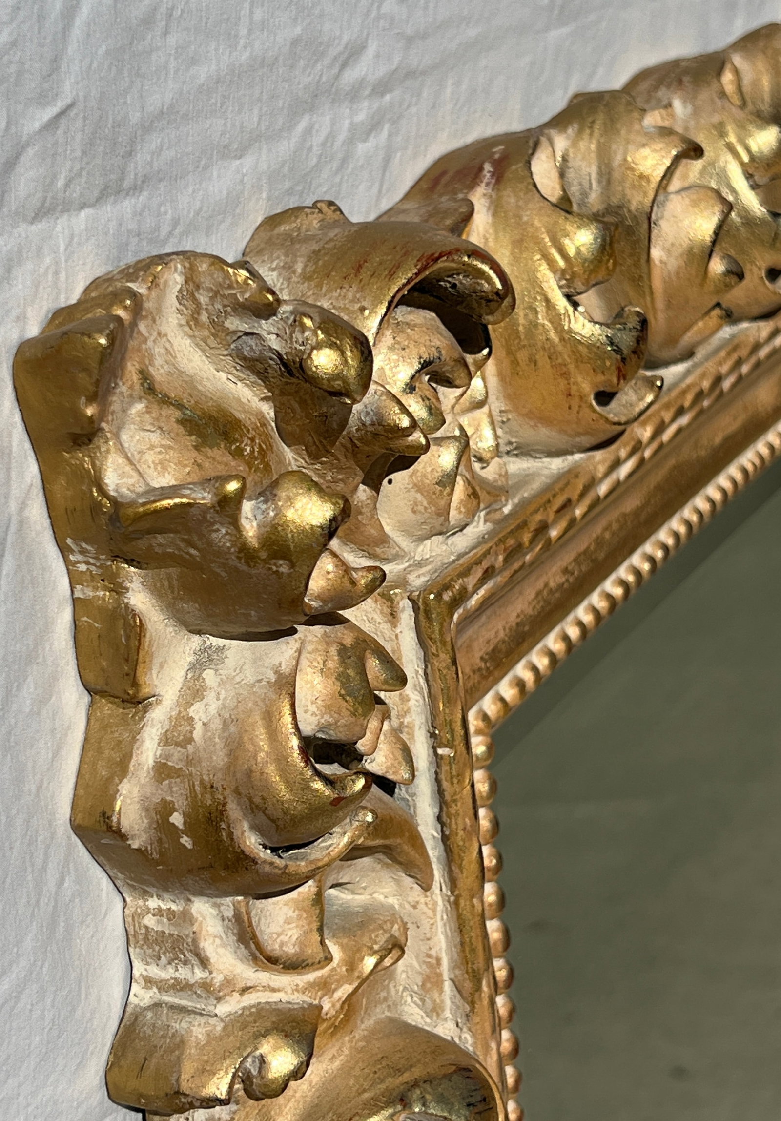 Vintage Florentine Style Shell & Acanthus Leaf Mirror - 7