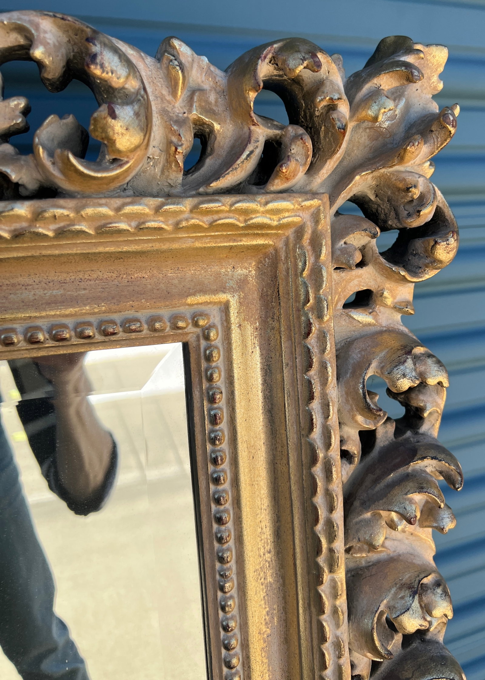 Vintage Florentine Style Shell & Acanthus Leaf Mirror - 8