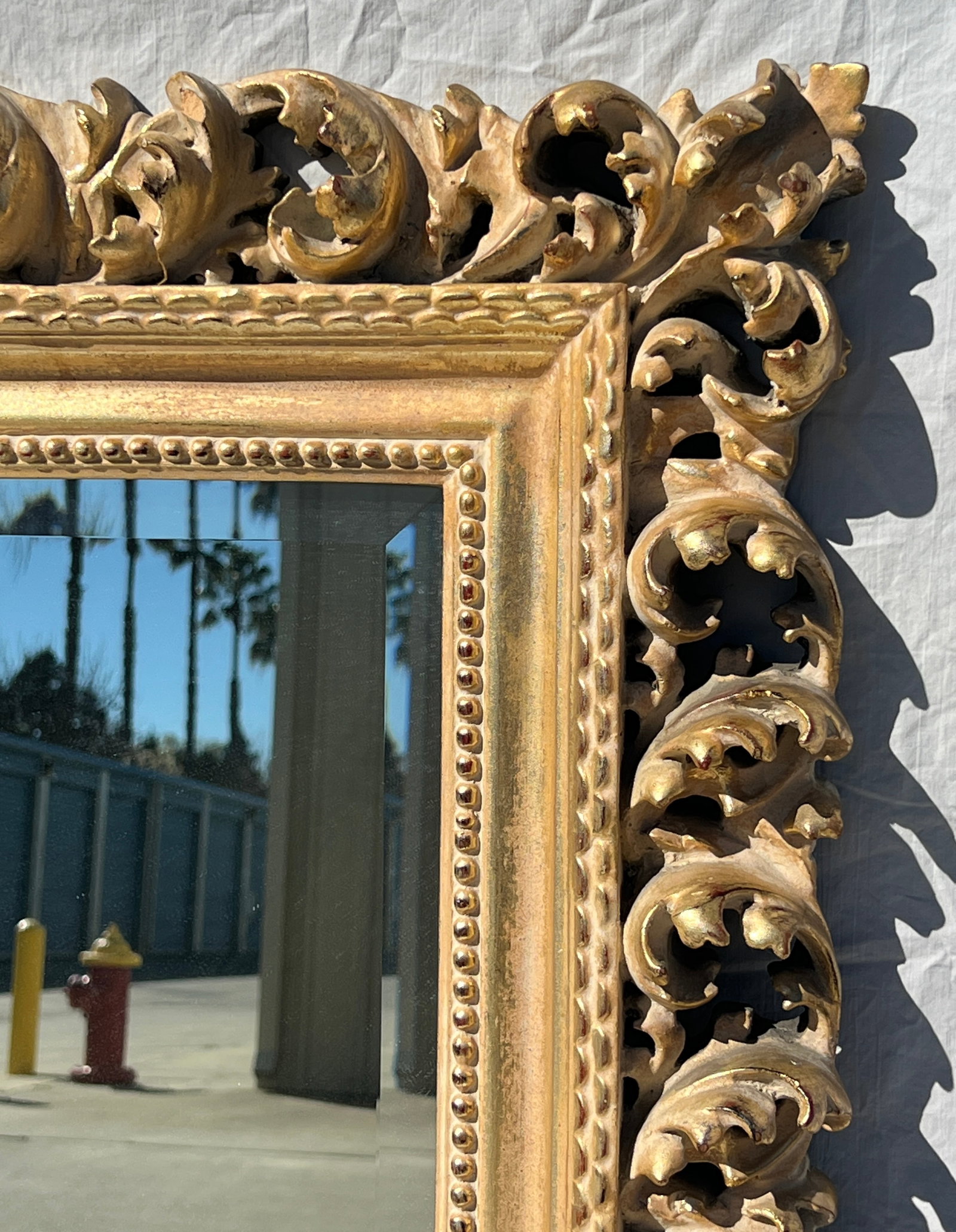Vintage Florentine Style Shell & Acanthus Leaf Mirror - 9