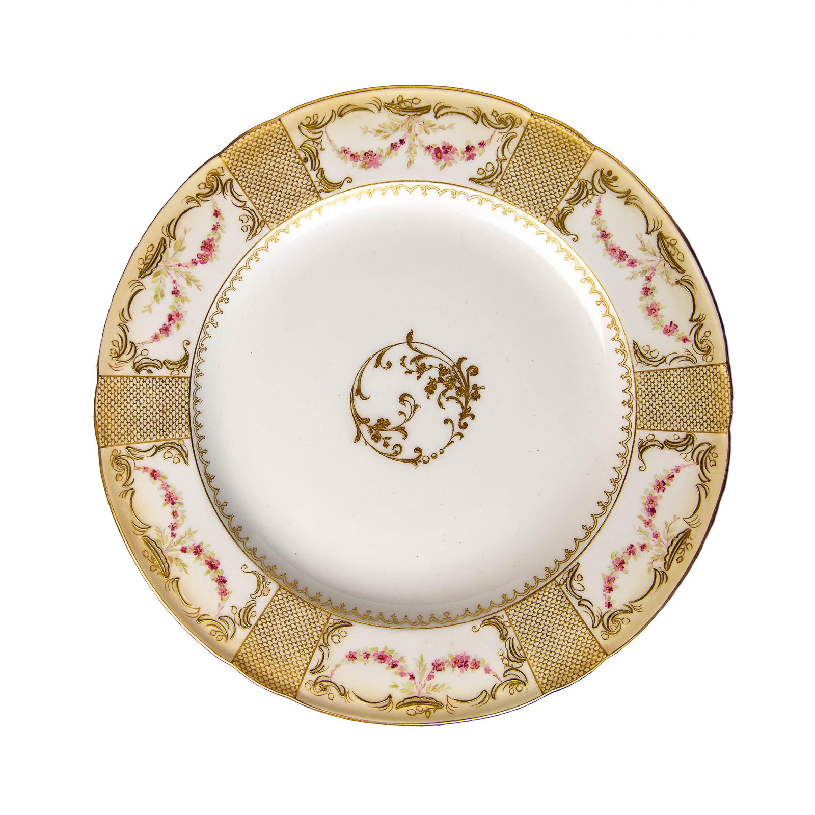 Antique Doulton Burslem Plates- Set of 12 - 2