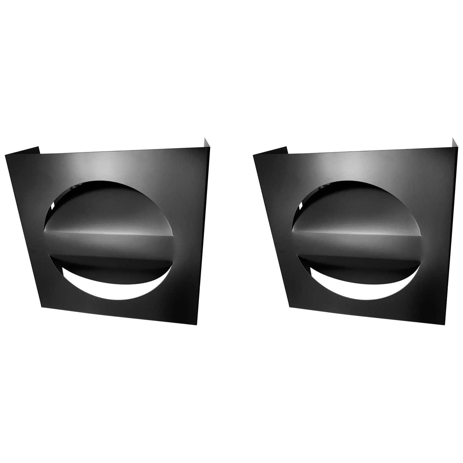 Dutch RAAK Signal Wall Lights 1960s Black Midcentury Sconces - A Pair - 10