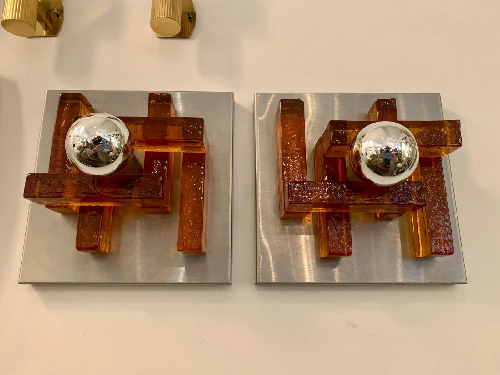 Poliarte Italian Murano Glass 1960s Wall Lights - A Pair - 10