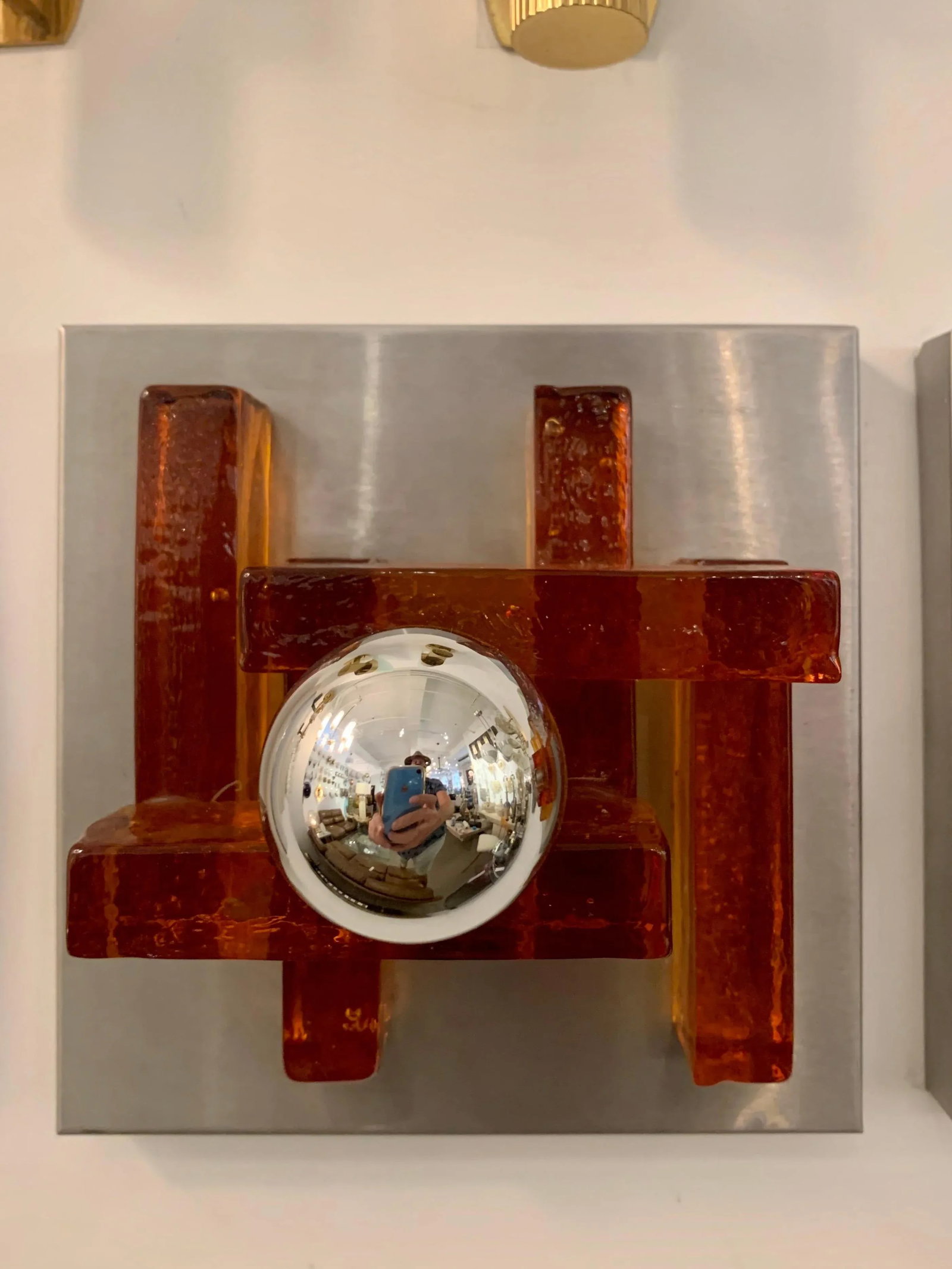 Poliarte Italian Murano Glass 1960s Wall Lights - A Pair - 2