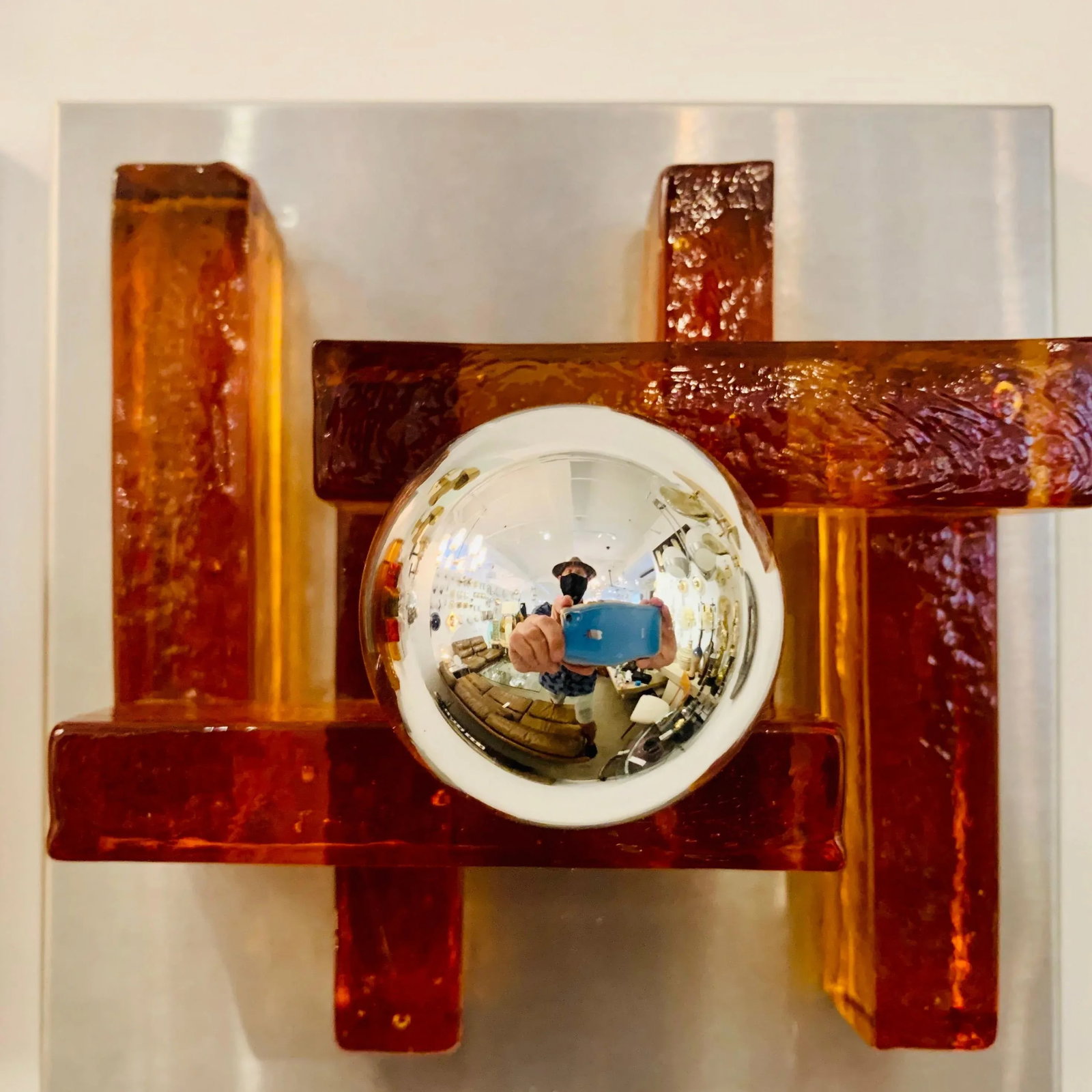 Poliarte Italian Murano Glass 1960s Wall Lights - A Pair - 6