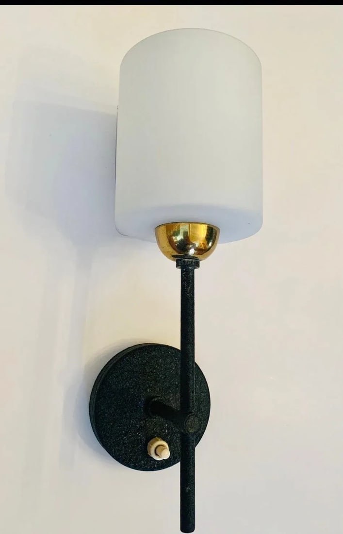 Lunel French 1960s Wall Lights - A Pair - 12