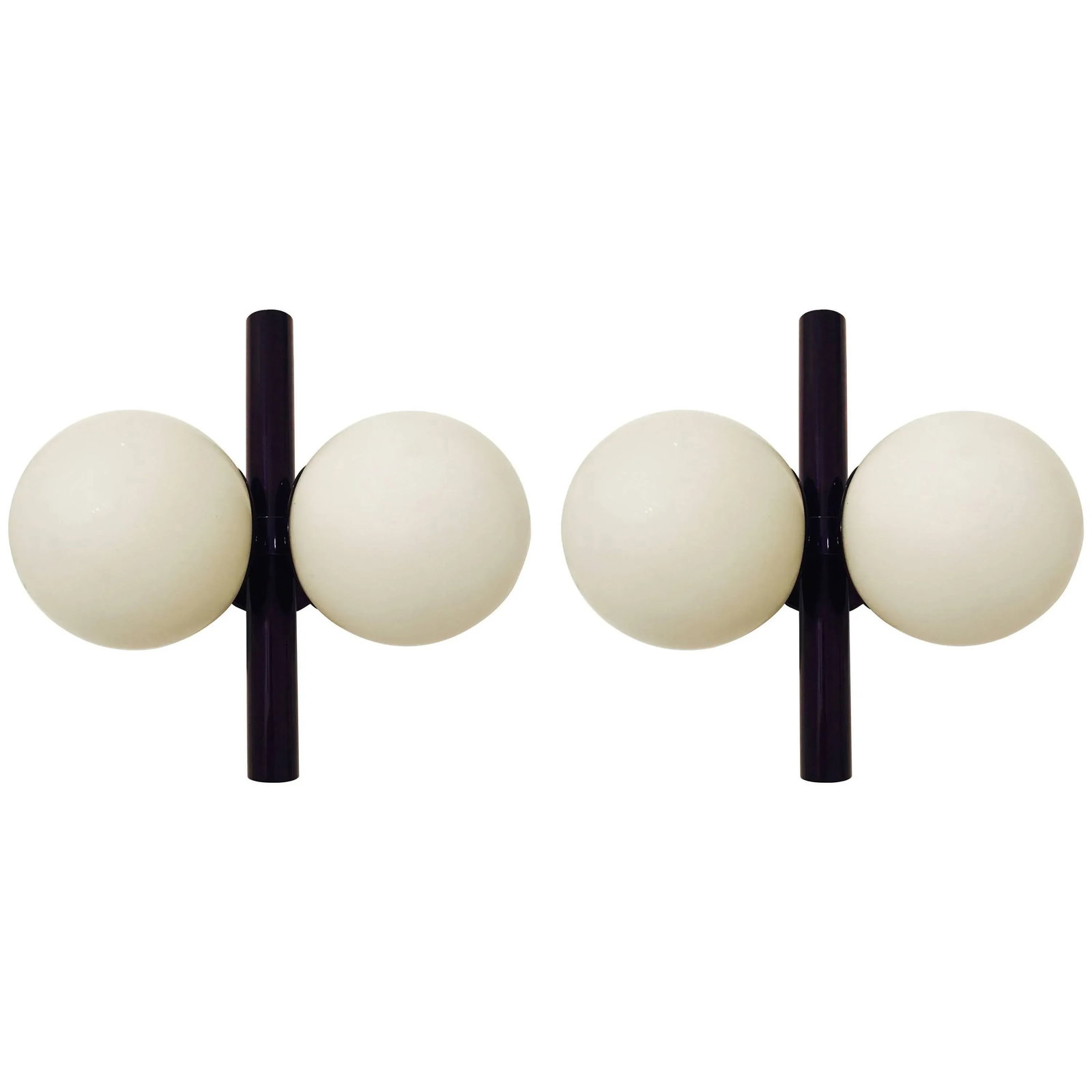 German Space Age Candy Purple Wall Lights - A Pair - 11