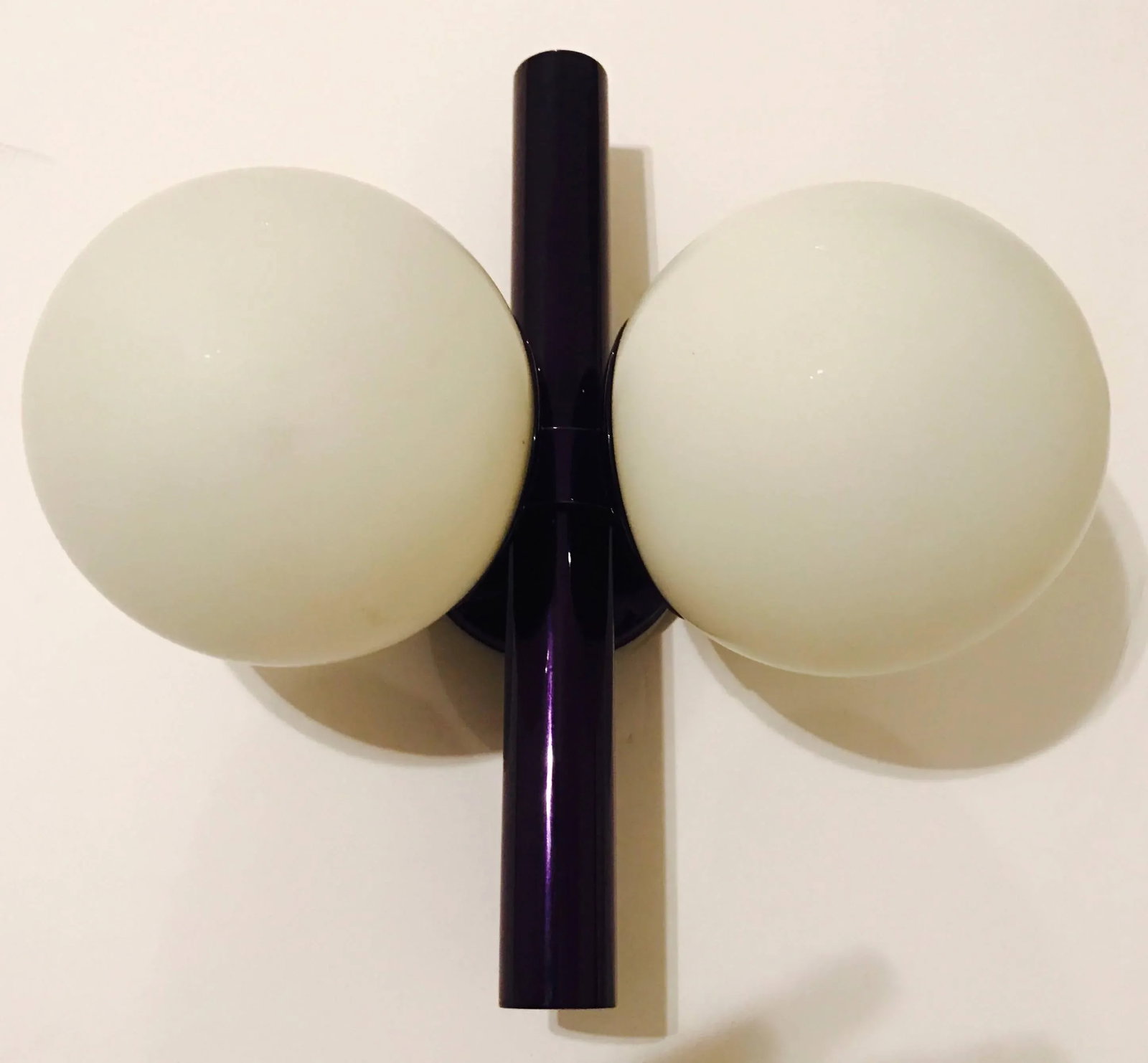 German Space Age Candy Purple Wall Lights - A Pair - 3