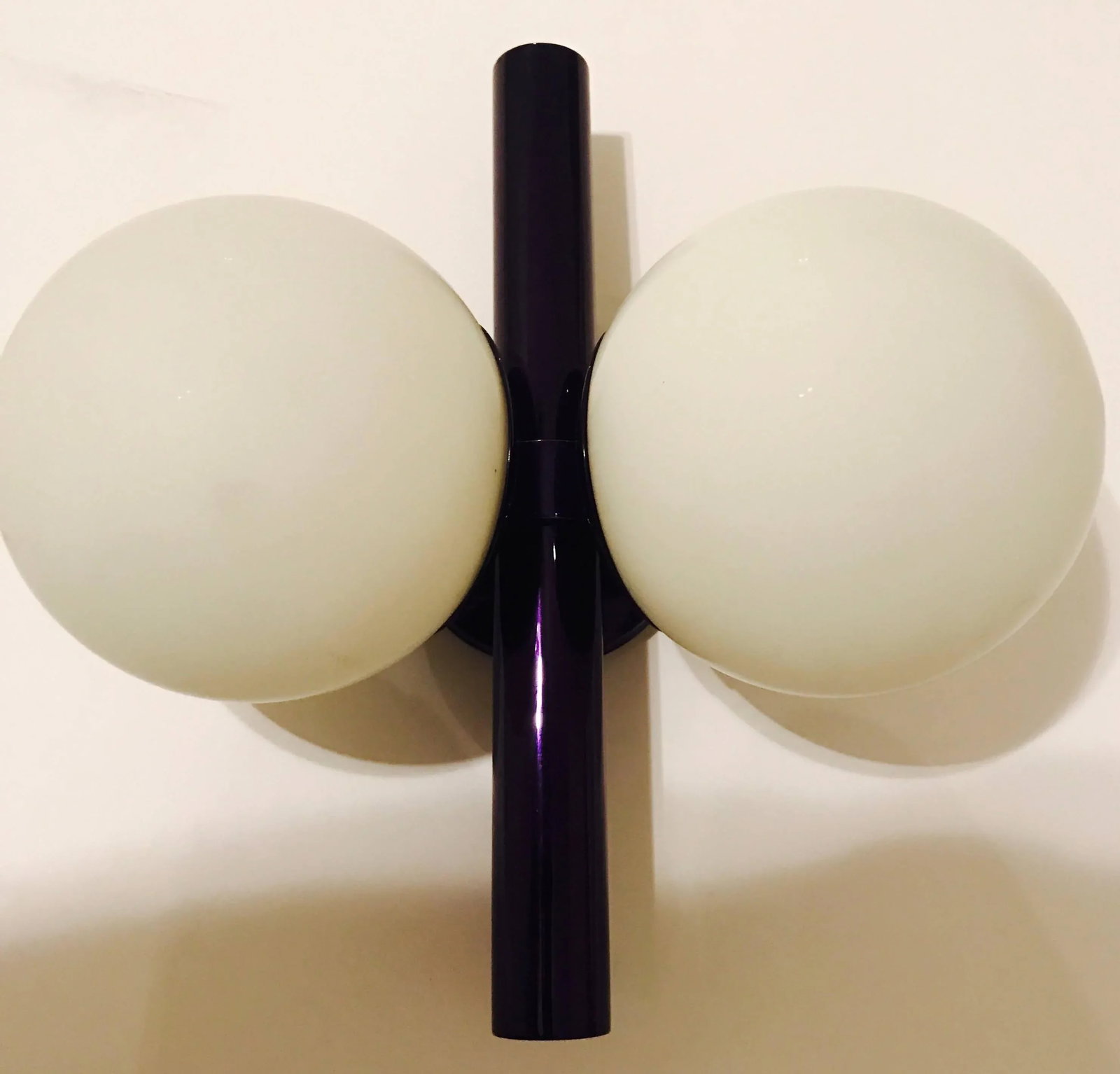 German Space Age Candy Purple Wall Lights - A Pair - 4