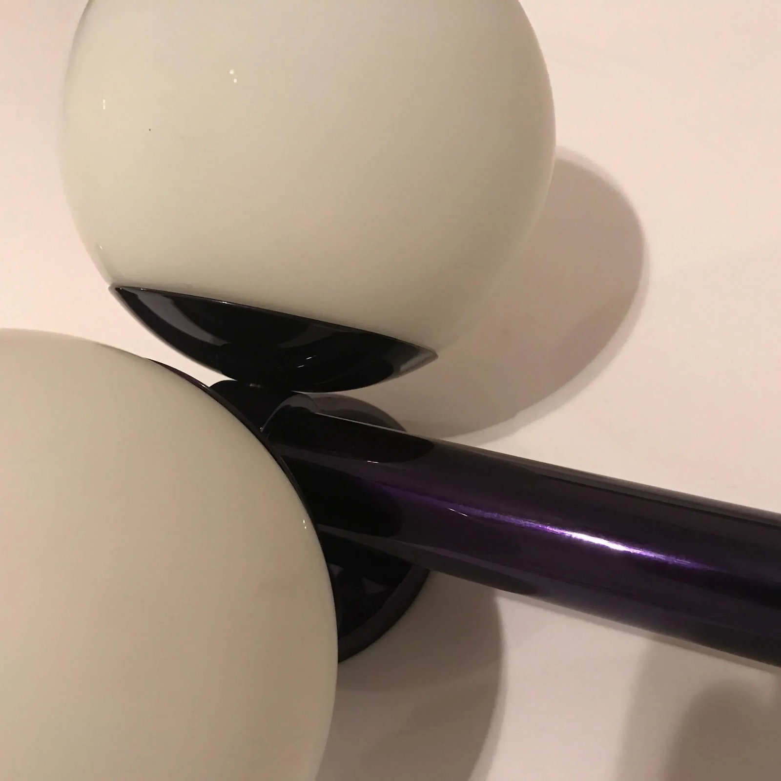 German Space Age Candy Purple Wall Lights - A Pair - 5