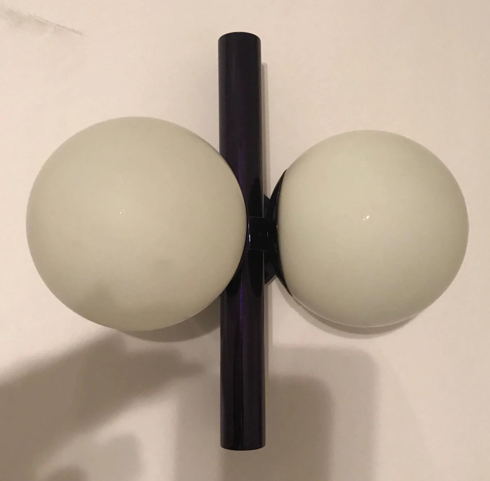 German Space Age Candy Purple Wall Lights - A Pair - 6