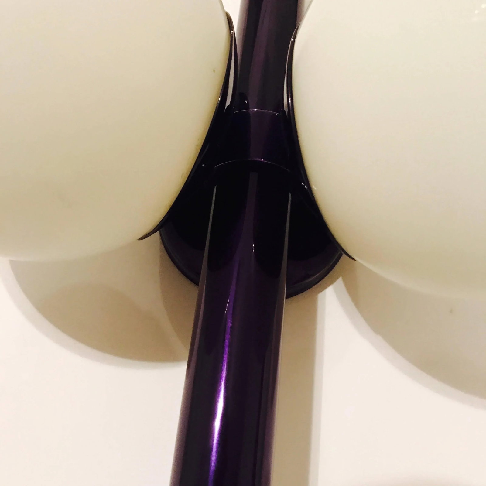 German Space Age Candy Purple Wall Lights - A Pair - 7
