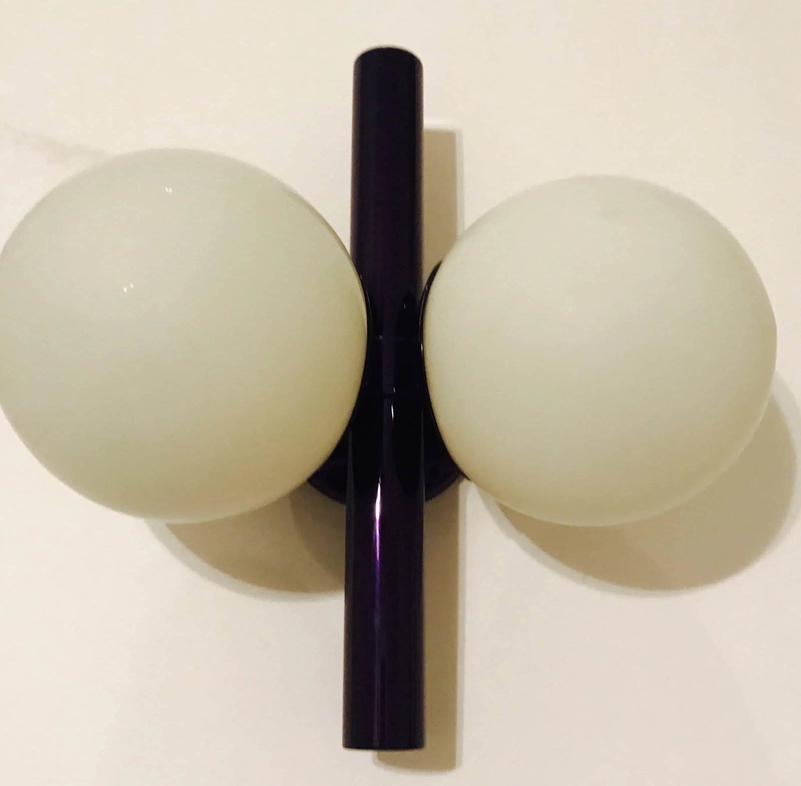 German Space Age Candy Purple Wall Lights - A Pair - 9