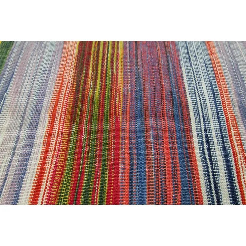 Handwoven Scandinavian Style Persian Kilim Area Rug 7'3'' X 9'5'' - 7
