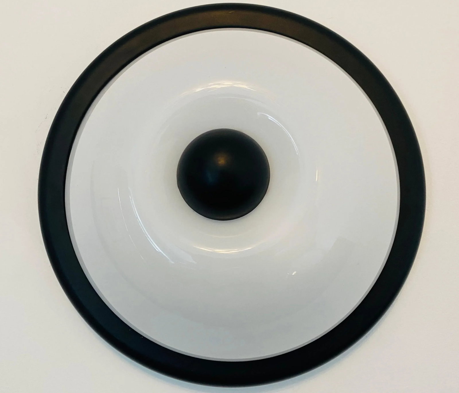 1980s Italian Art Tech Fabbian Flush Light Sconce - 2