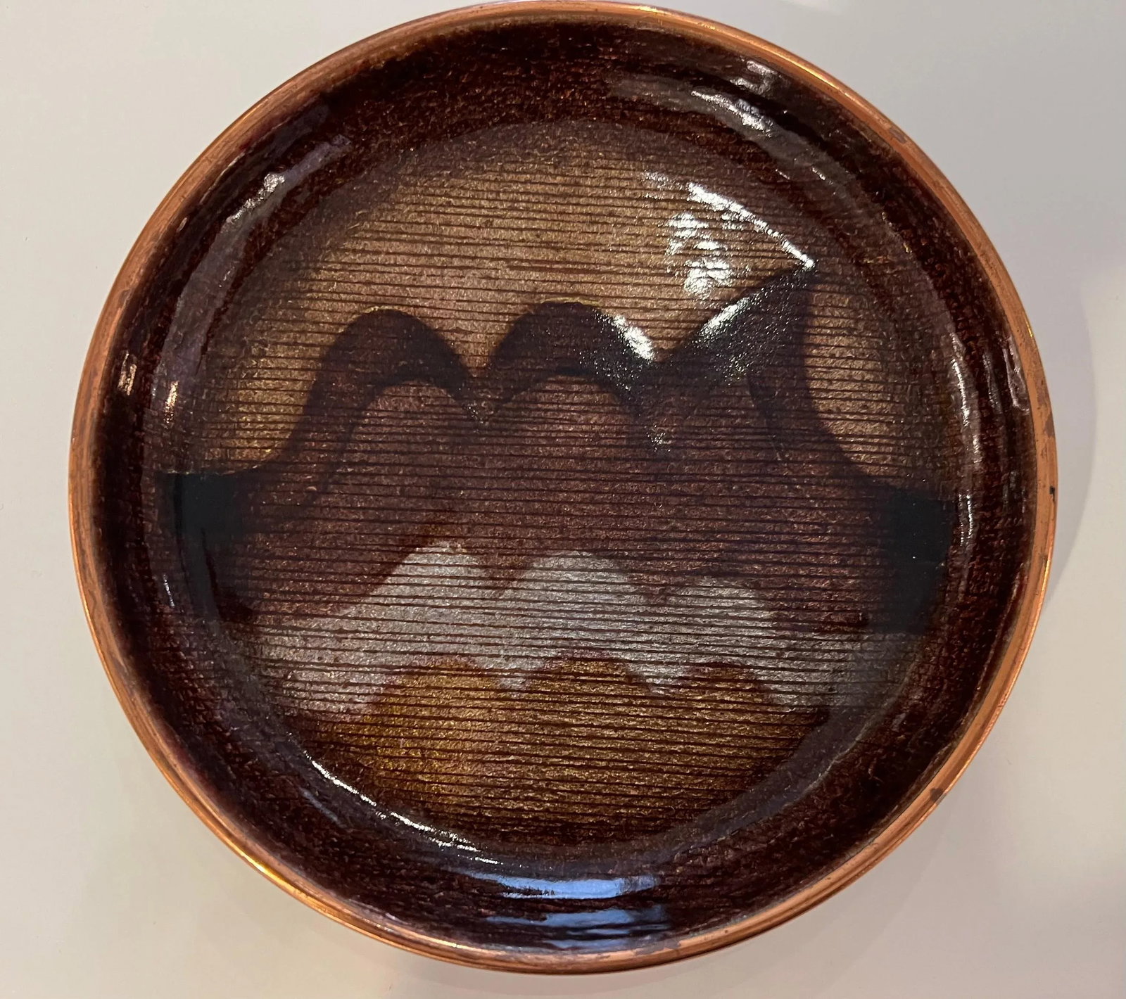 Studio Del Campo Wave Italian Mis Century Enamel Bowl - 10
