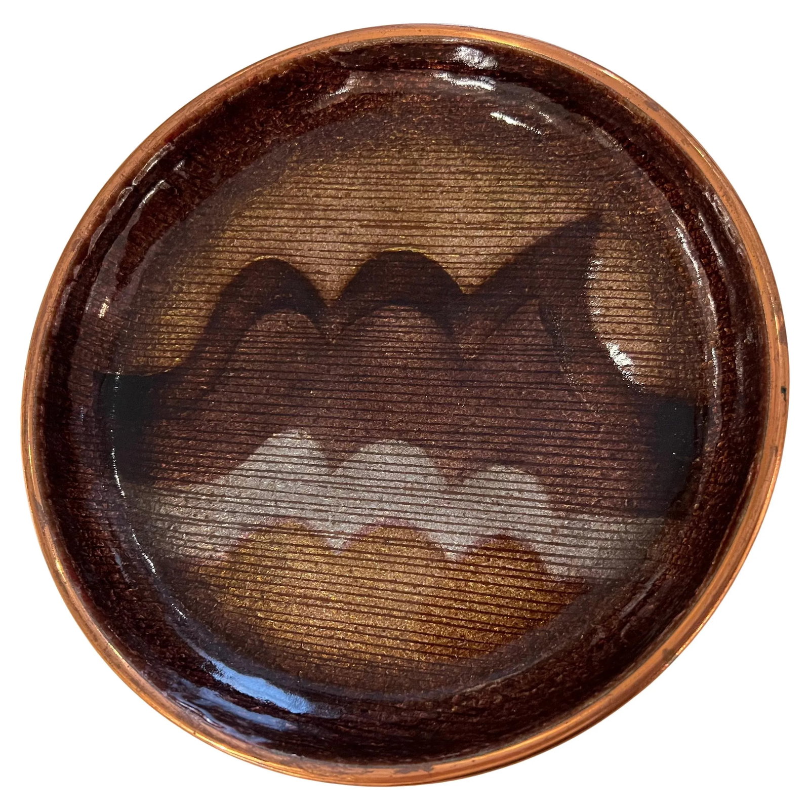 Studio Del Campo Wave Italian Mis Century Enamel Bowl - 13