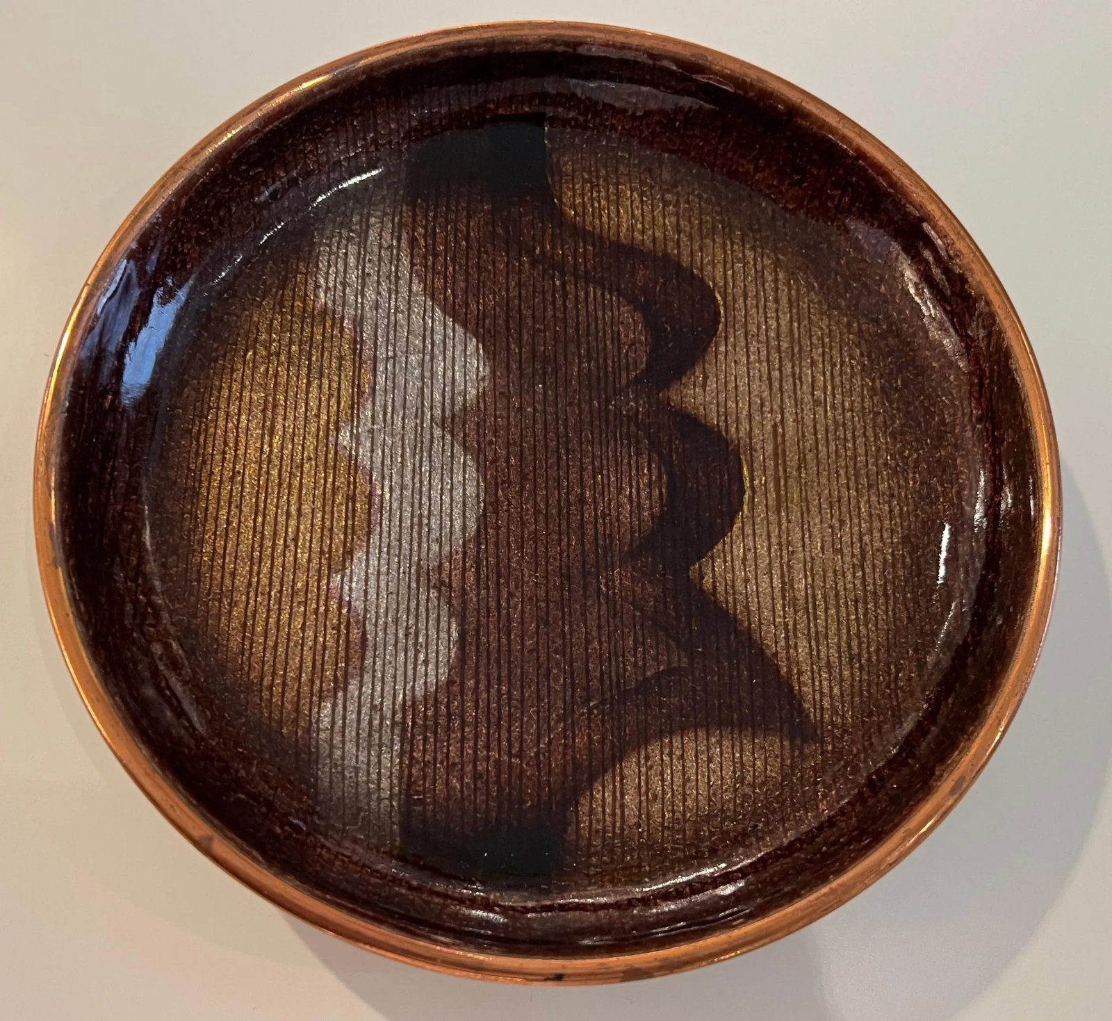 Studio Del Campo Wave Italian Mis Century Enamel Bowl - 6
