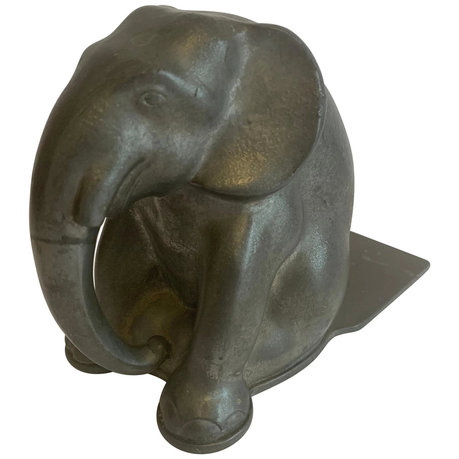 Just Andersen 1930s Danish Pewter Elaphant Book End - 13
