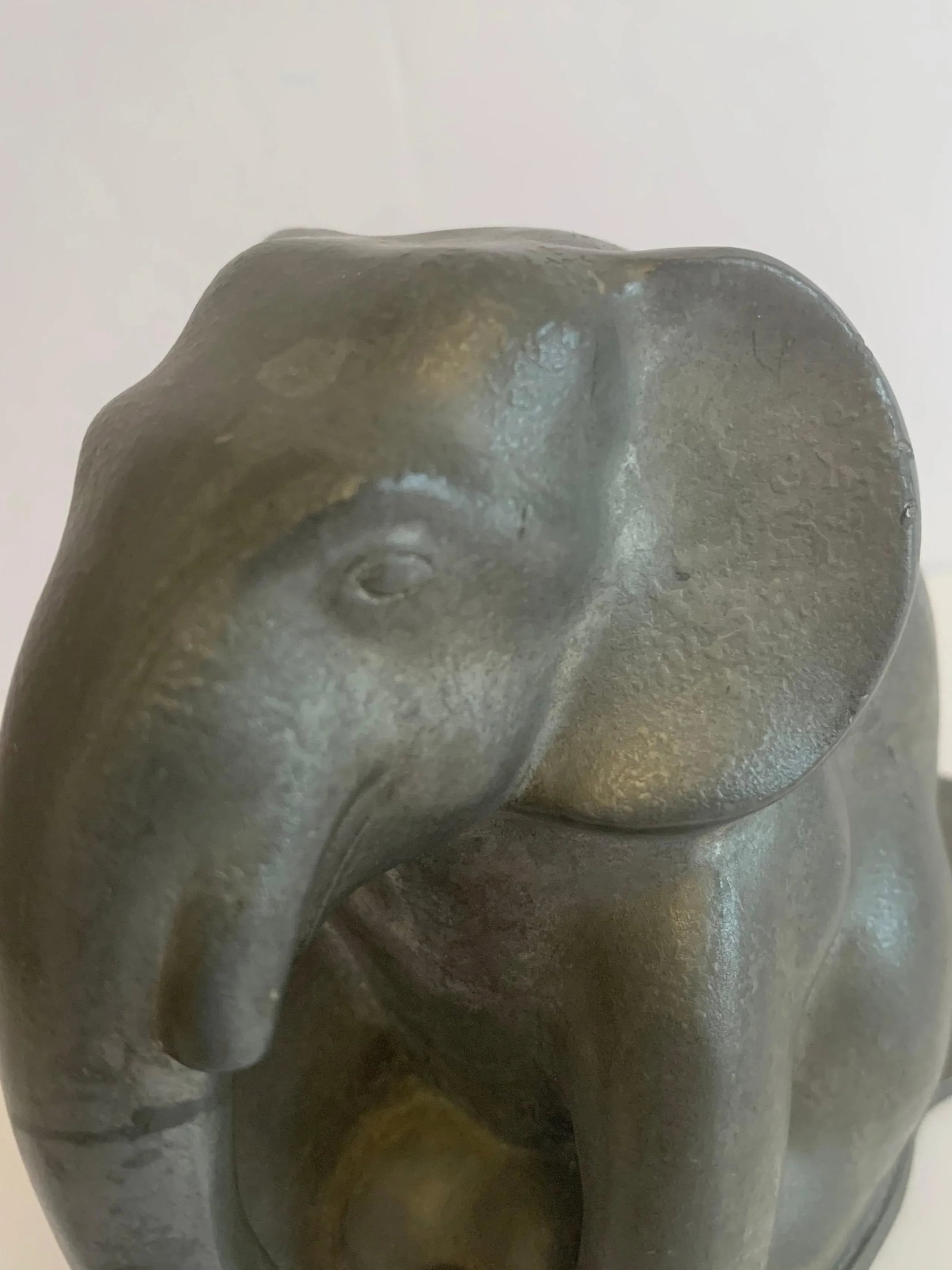 Just Andersen 1930s Danish Pewter Elaphant Book End - 3