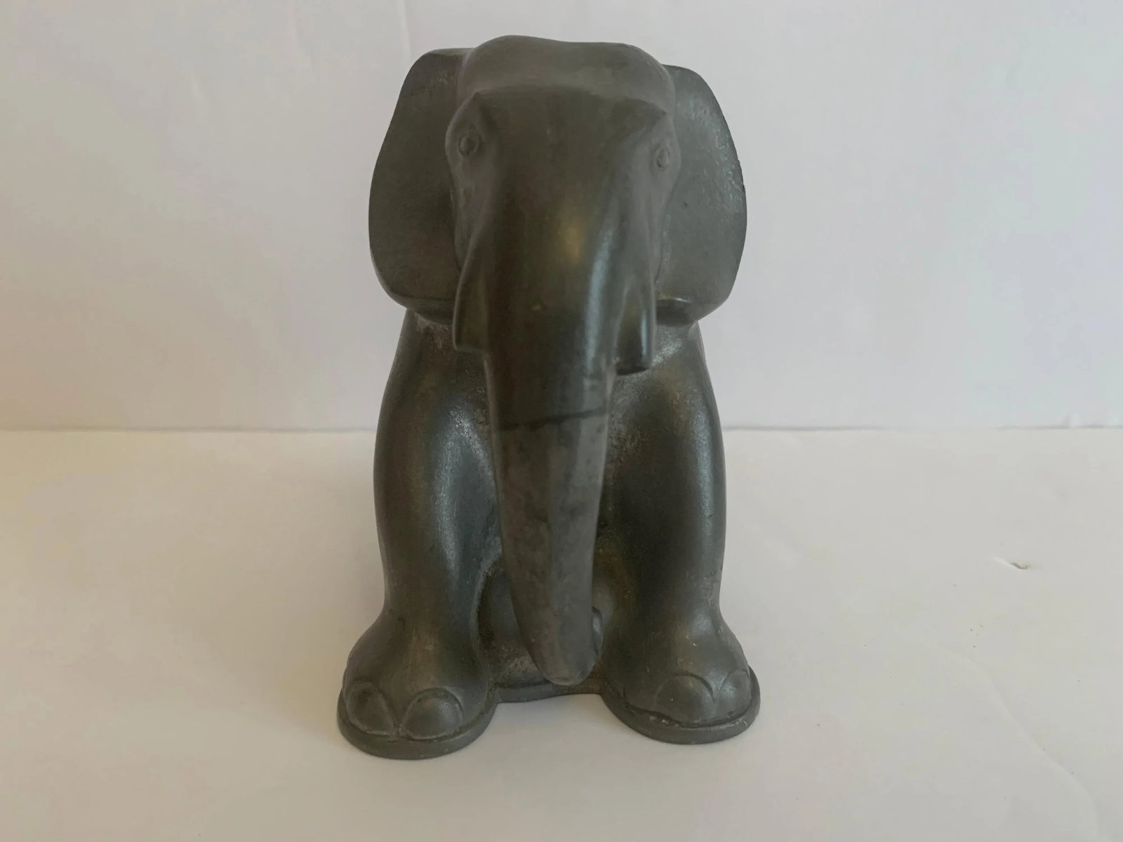 Just Andersen 1930s Danish Pewter Elaphant Book End - 4