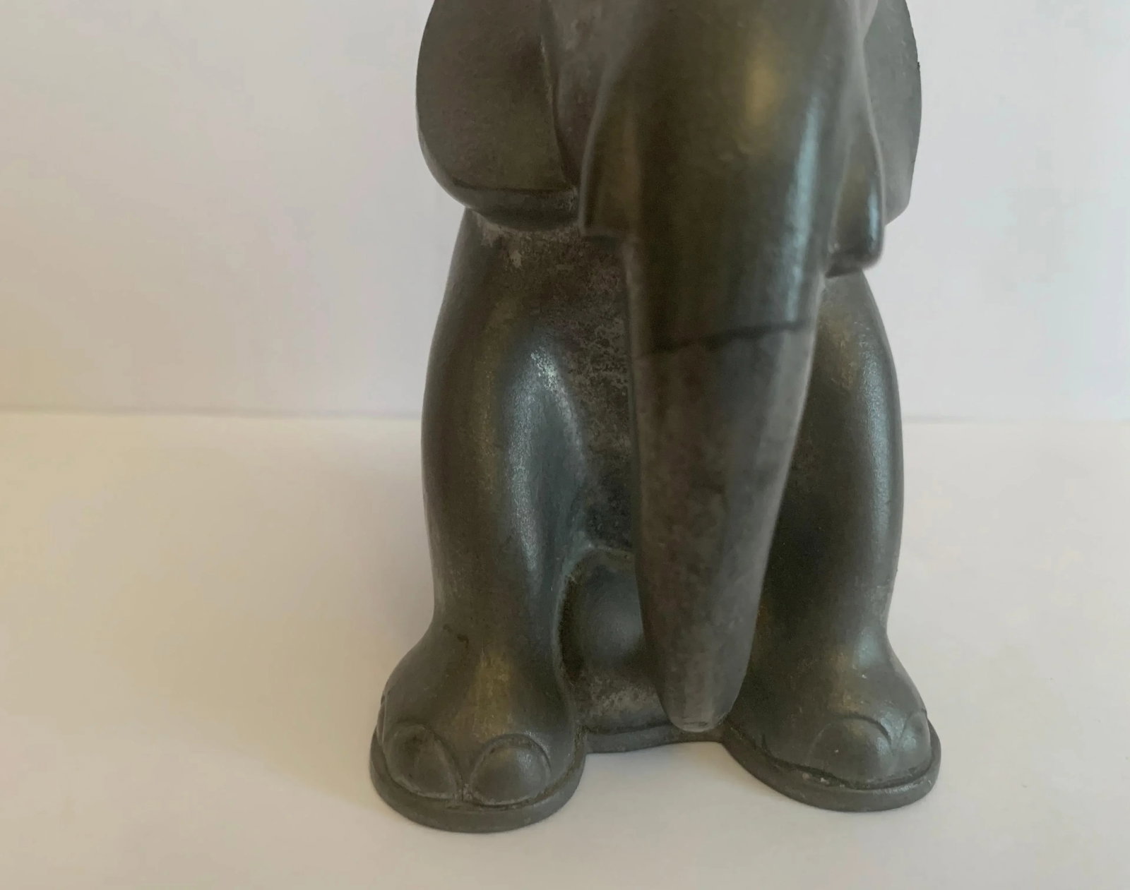 Just Andersen 1930s Danish Pewter Elaphant Book End - 5
