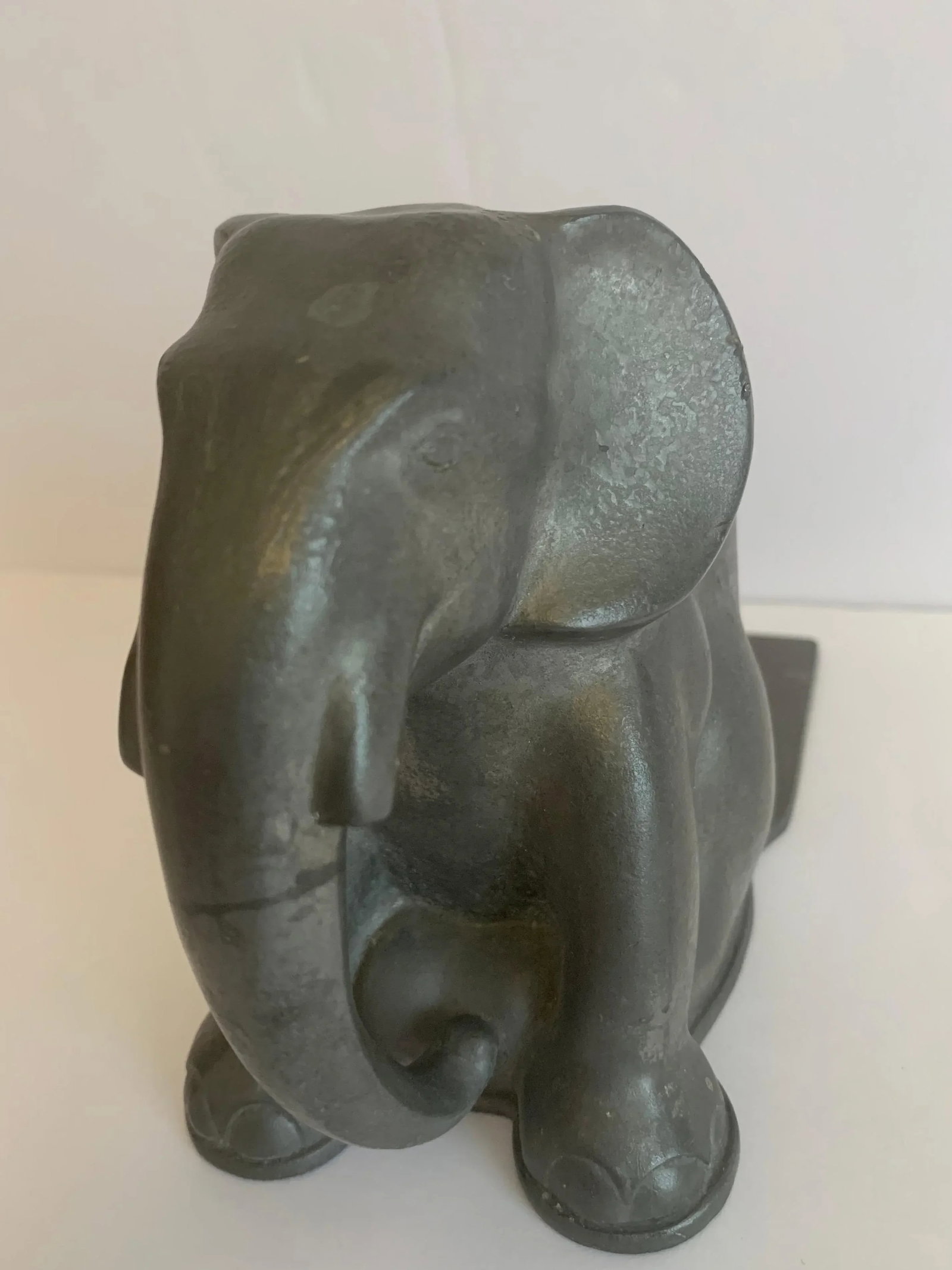 Just Andersen 1930s Danish Pewter Elaphant Book End - 6