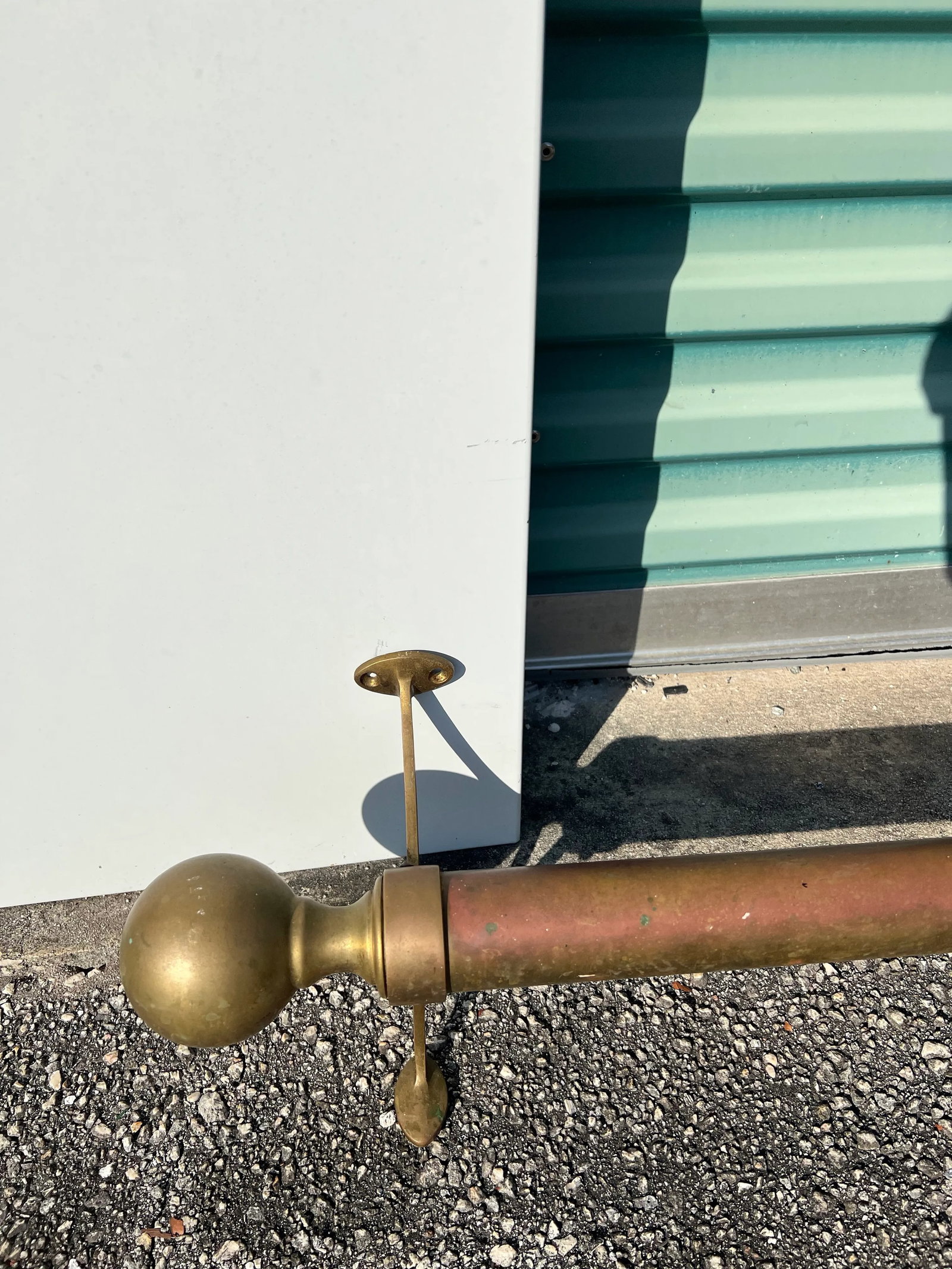 Vintage Brass Foot Rail - 5