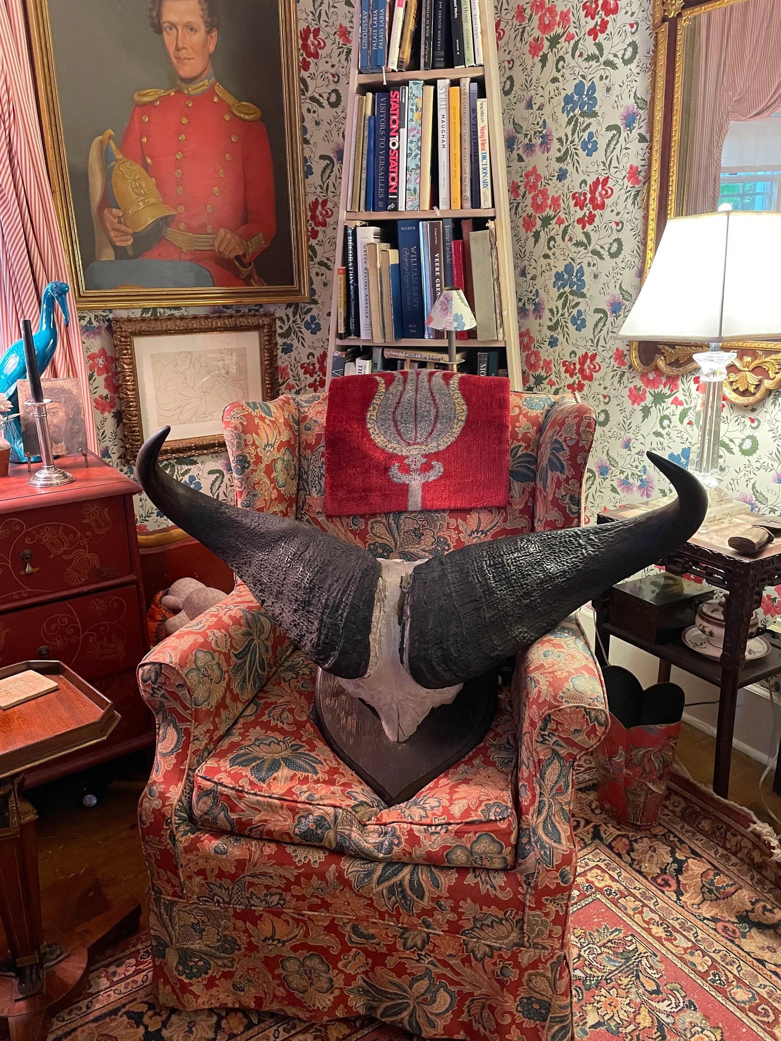 Vintage African Cape Buffalo Cranium and Horn Mounted Trophy - 11