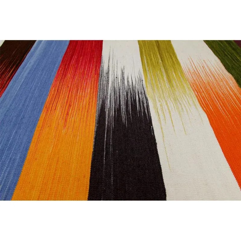 Handwoven Scandinavian Style Persian Kilim Area Rug 5'0'' X 6'5'' - 7