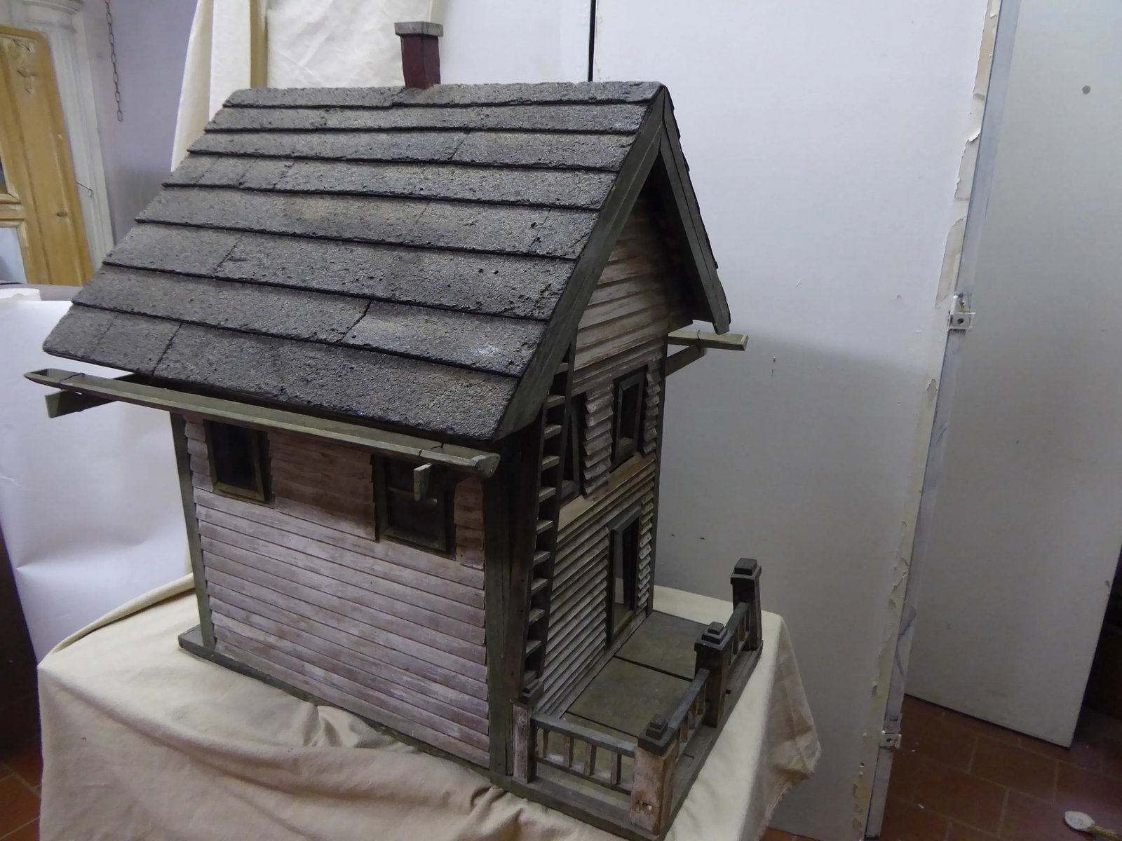 Antique Model of Train Station - 11